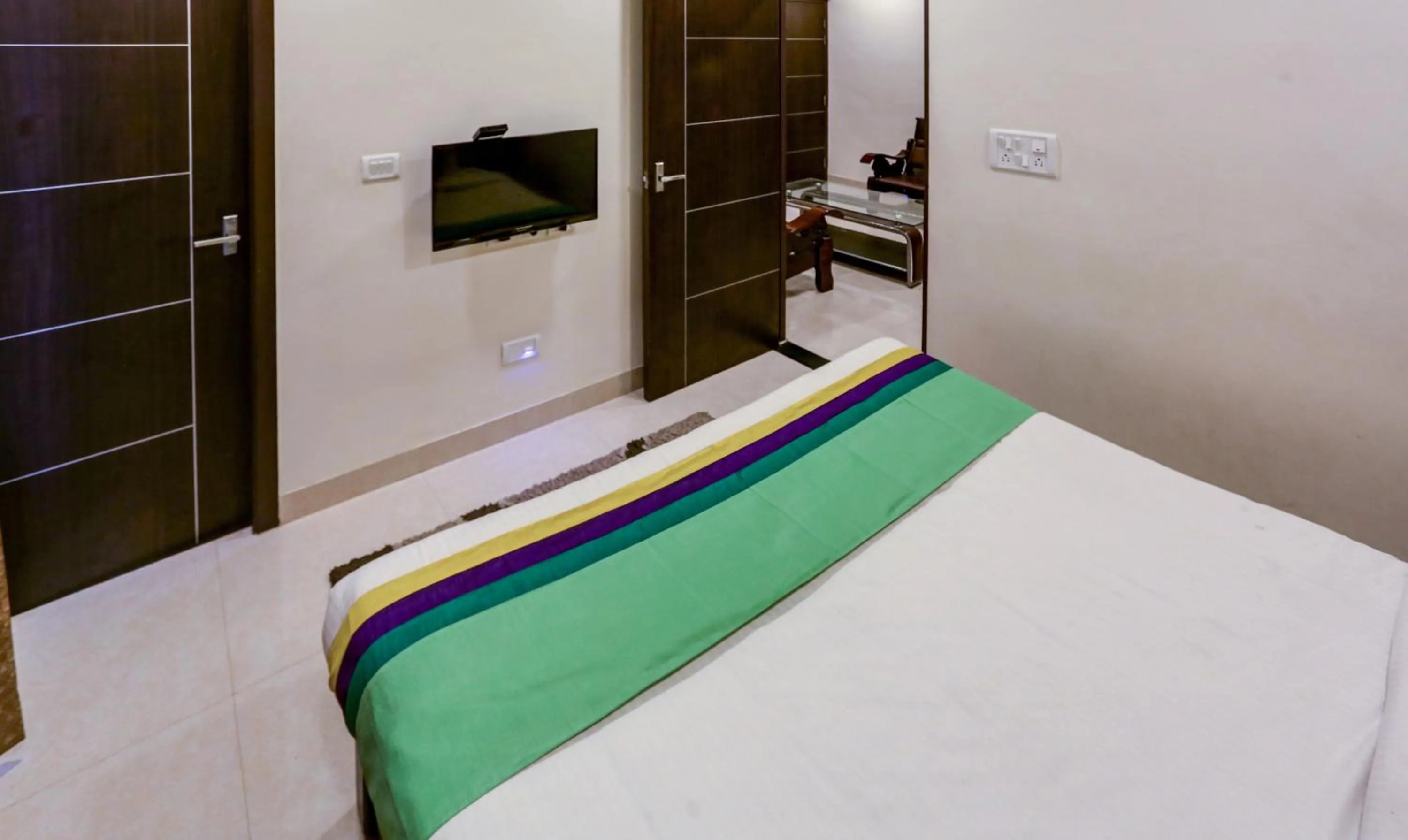 Bed in Hotel Royal Elite Madurai