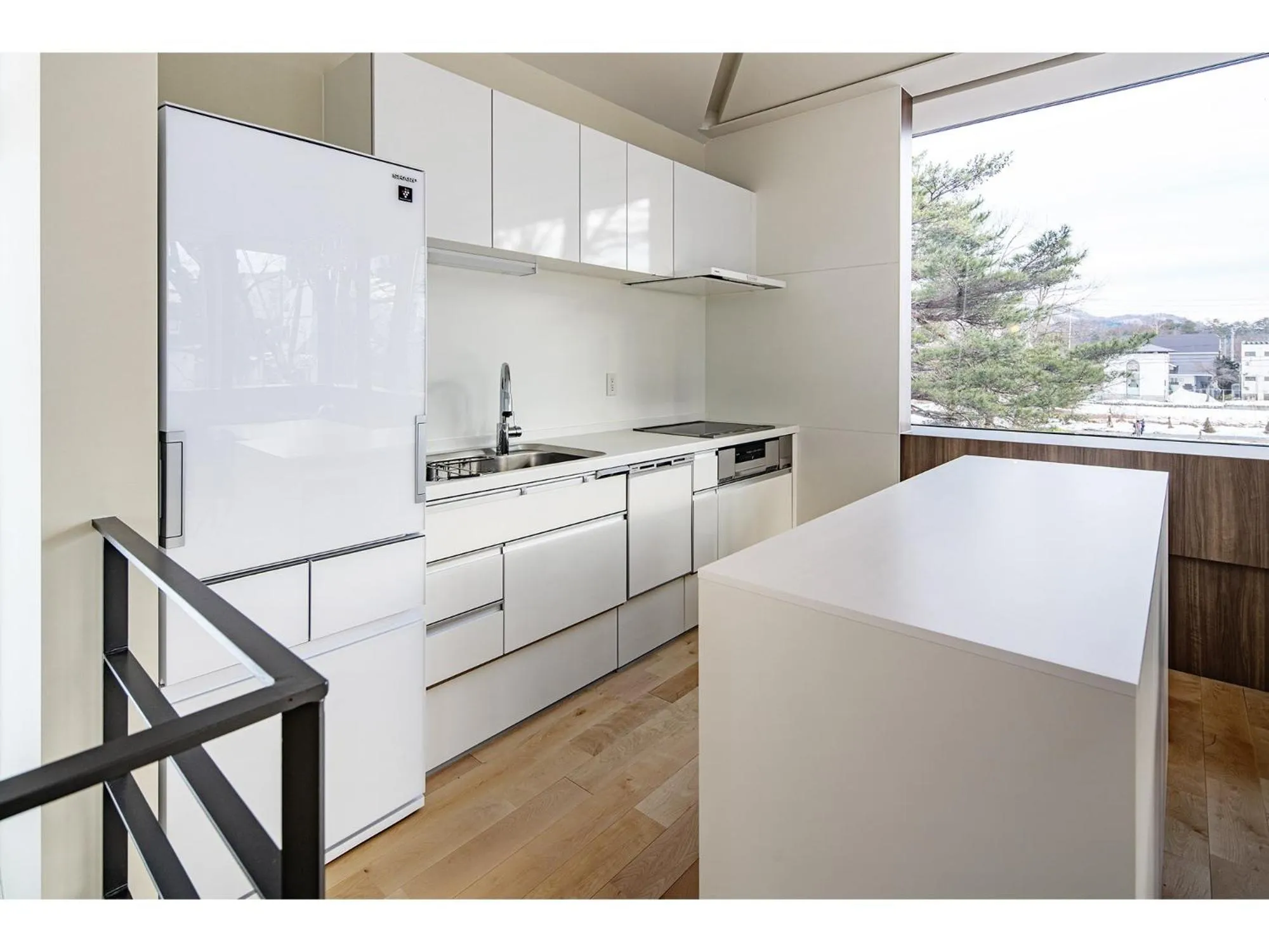 Kitchen or kitchenette in Pension Eastmountain Hakuba