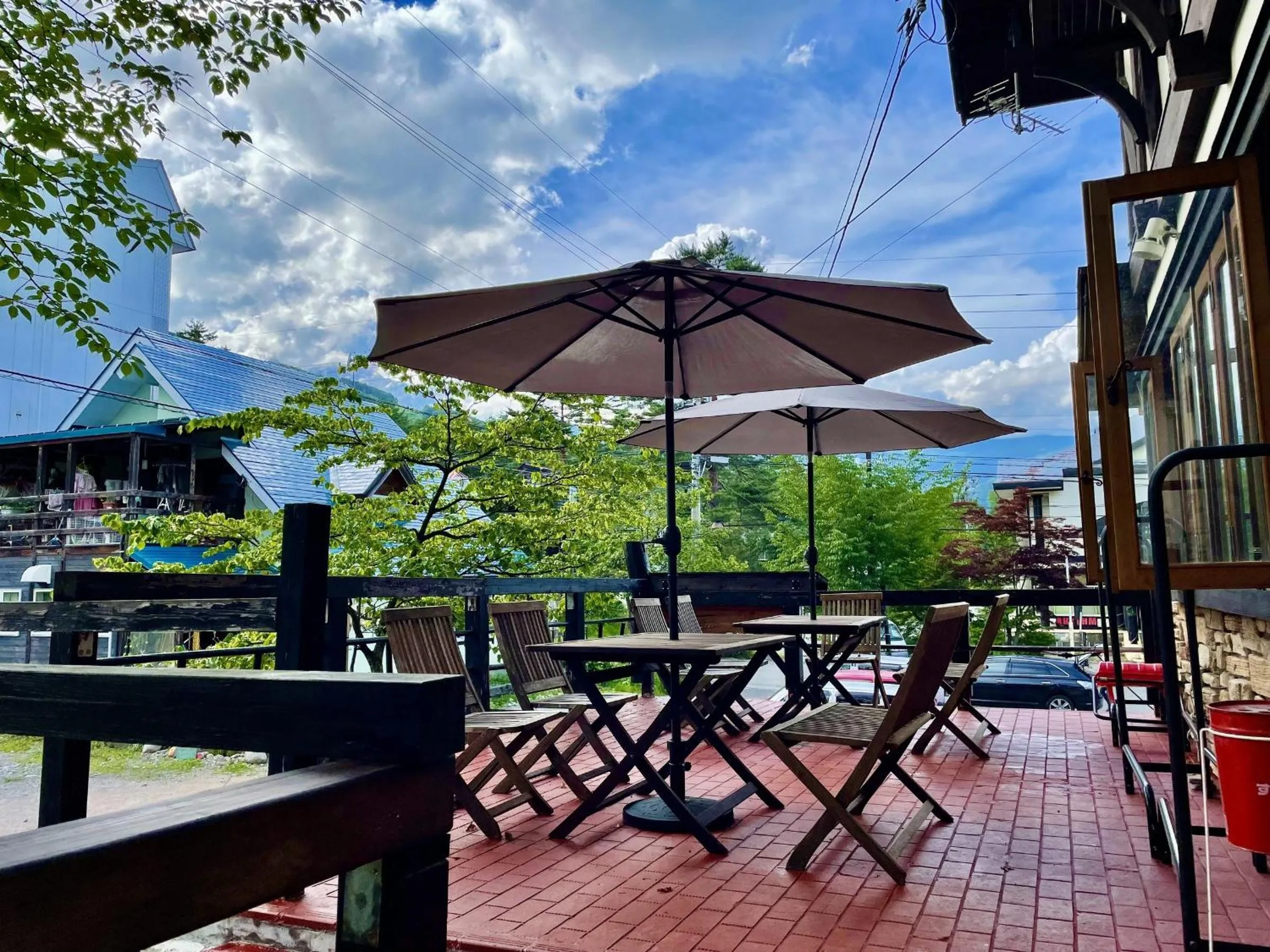 BBQ facilities in Pension Eastmountain Hakuba