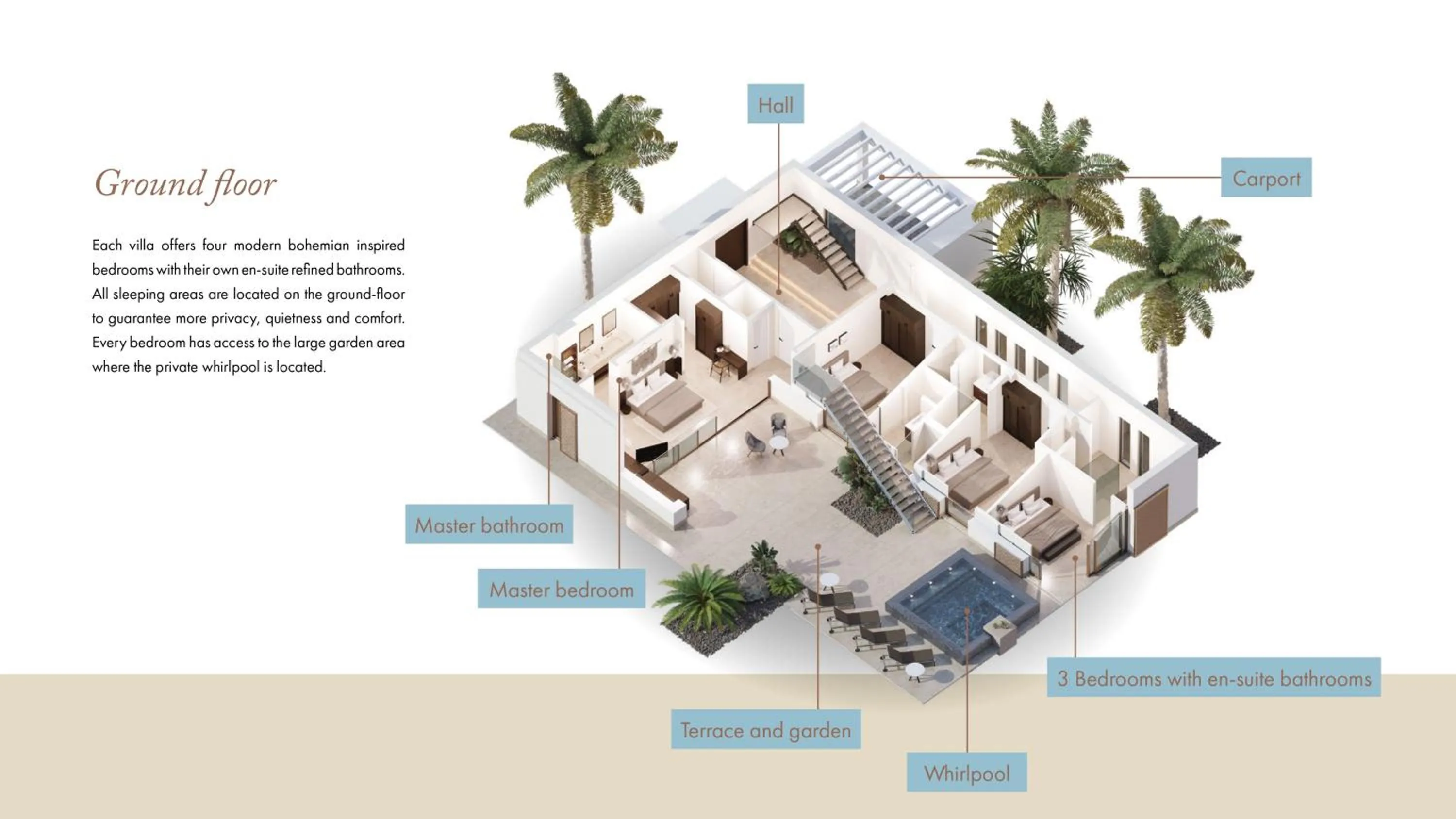 Floor plan in 7Pines Resort Ibiza, part of Destination by Hyatt