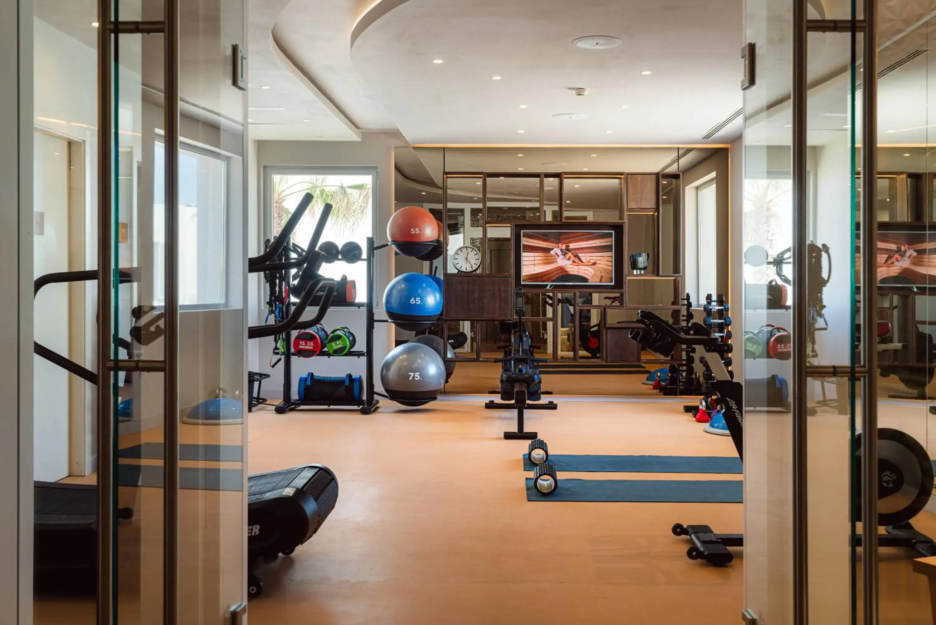 Fitness centre/facilities in 7Pines Resort Ibiza, part of Destination by Hyatt Fitness centre/facilities in 7Pines Resort Ibiza, part of Destination by Hyatt