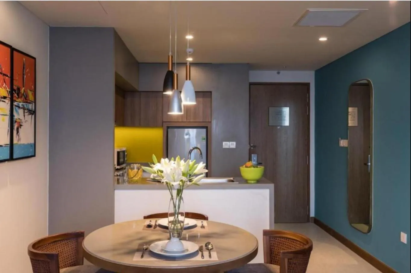 kitchen in Citadines Bayfront Nha Trang