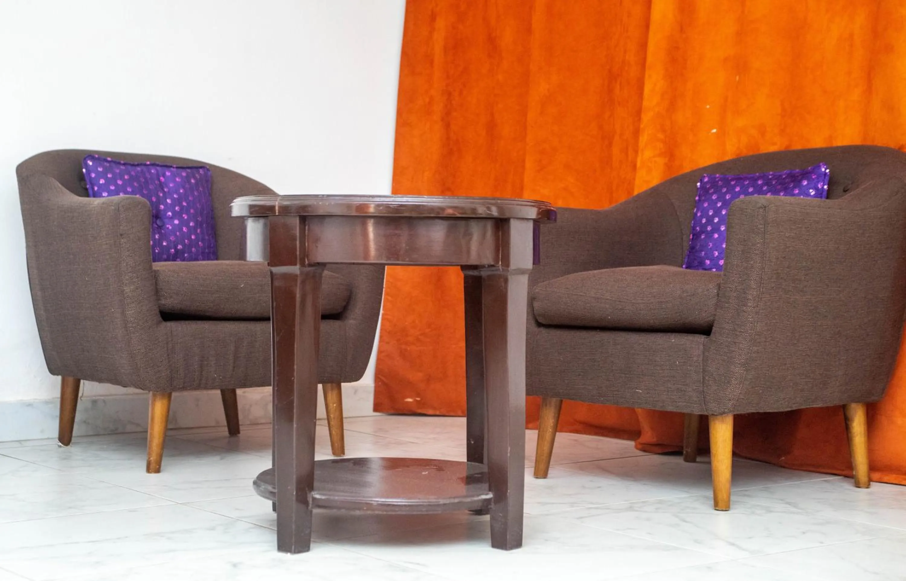 Seating area in Hotel Les Orchidées