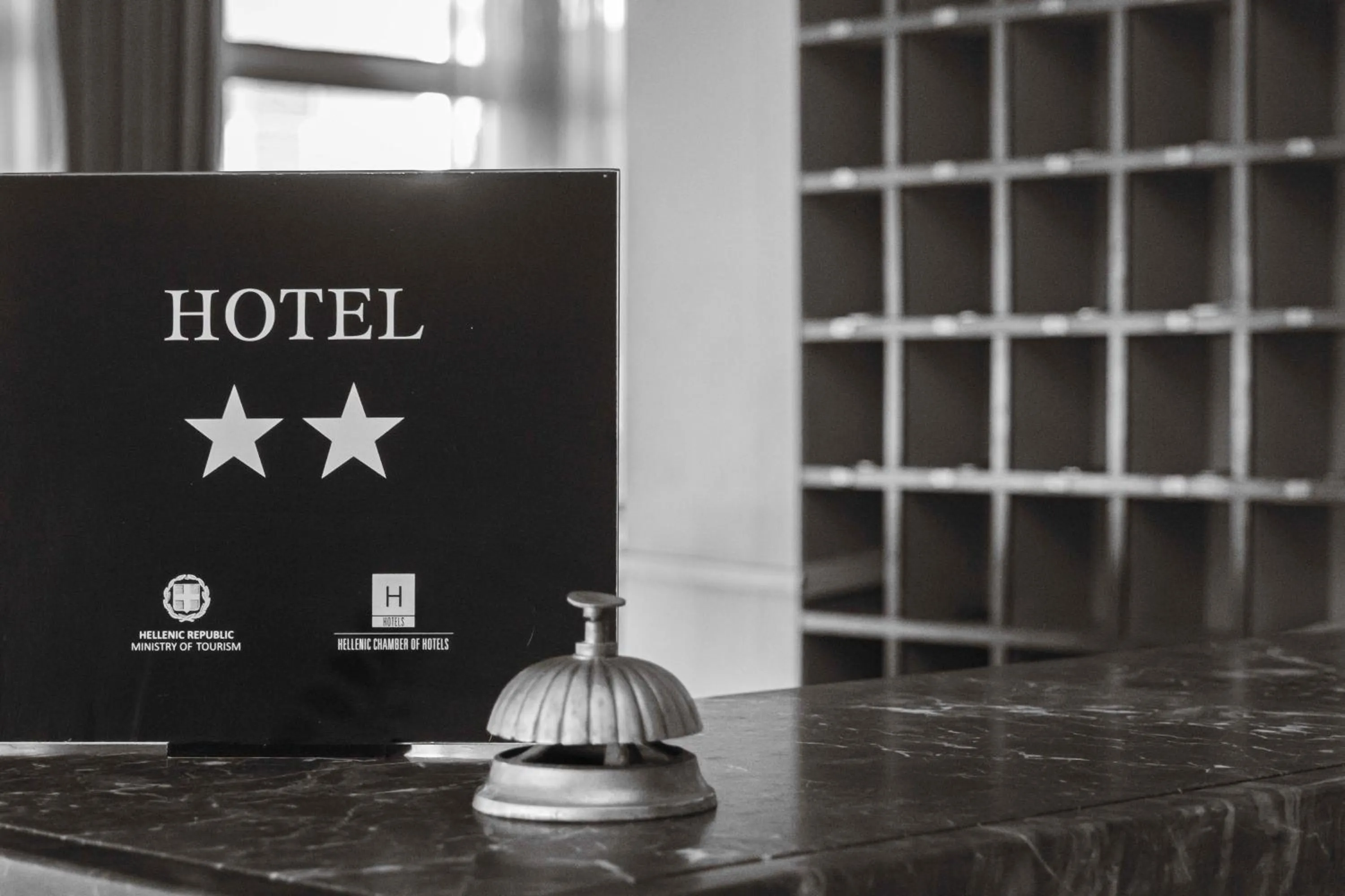 Communal lounge/ TV room in Messini Hotel