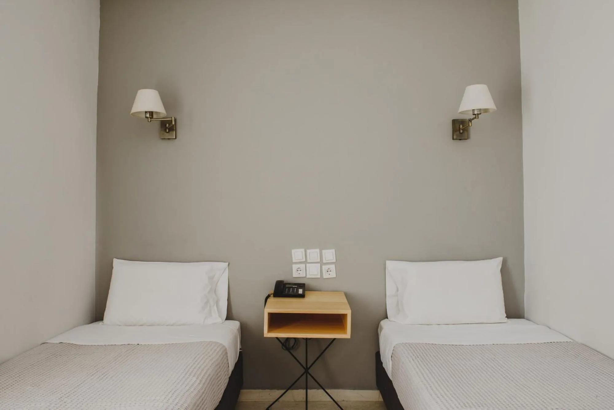 Bed in Messini Hotel