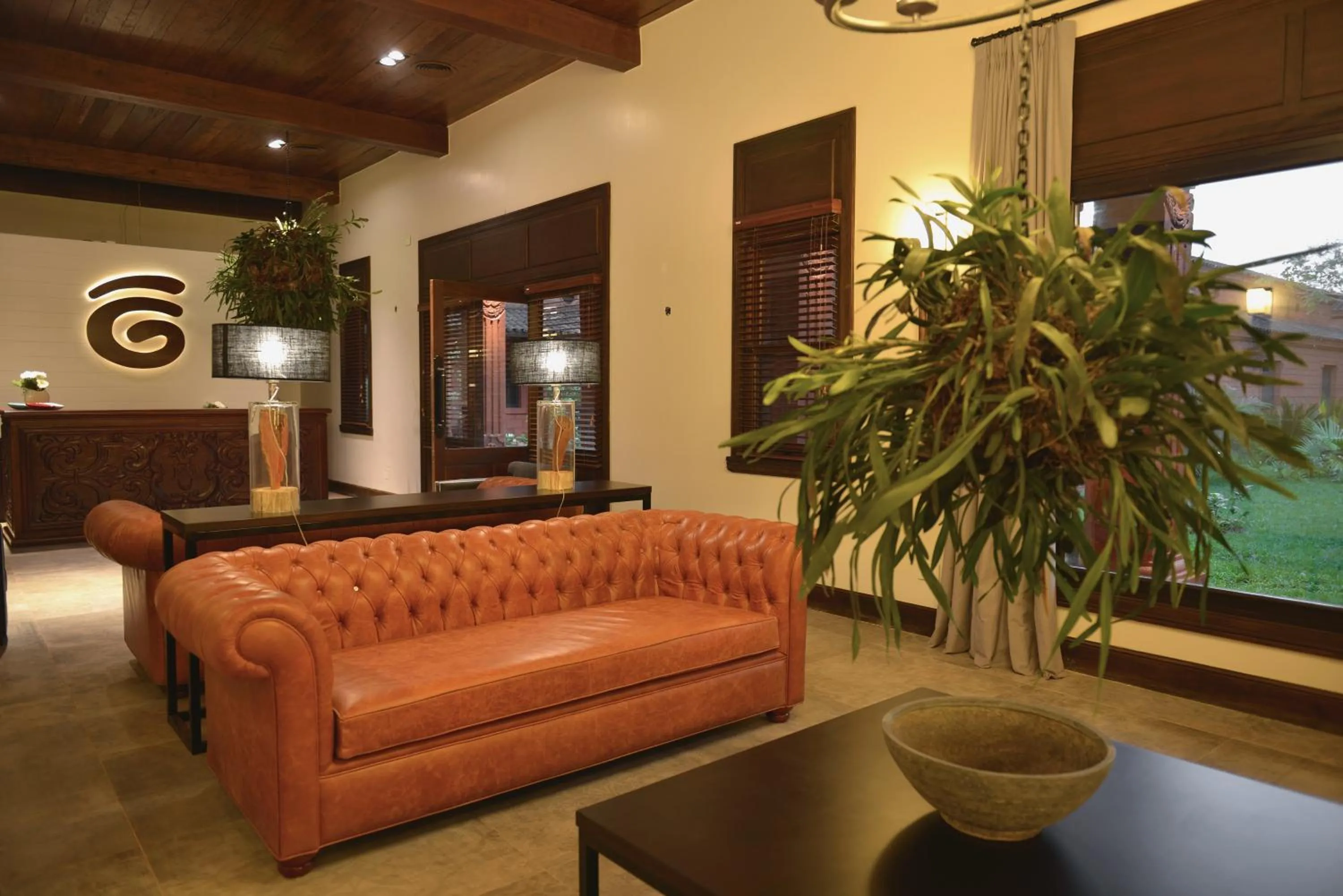 Lobby or reception in Hotel Guaminí Misión