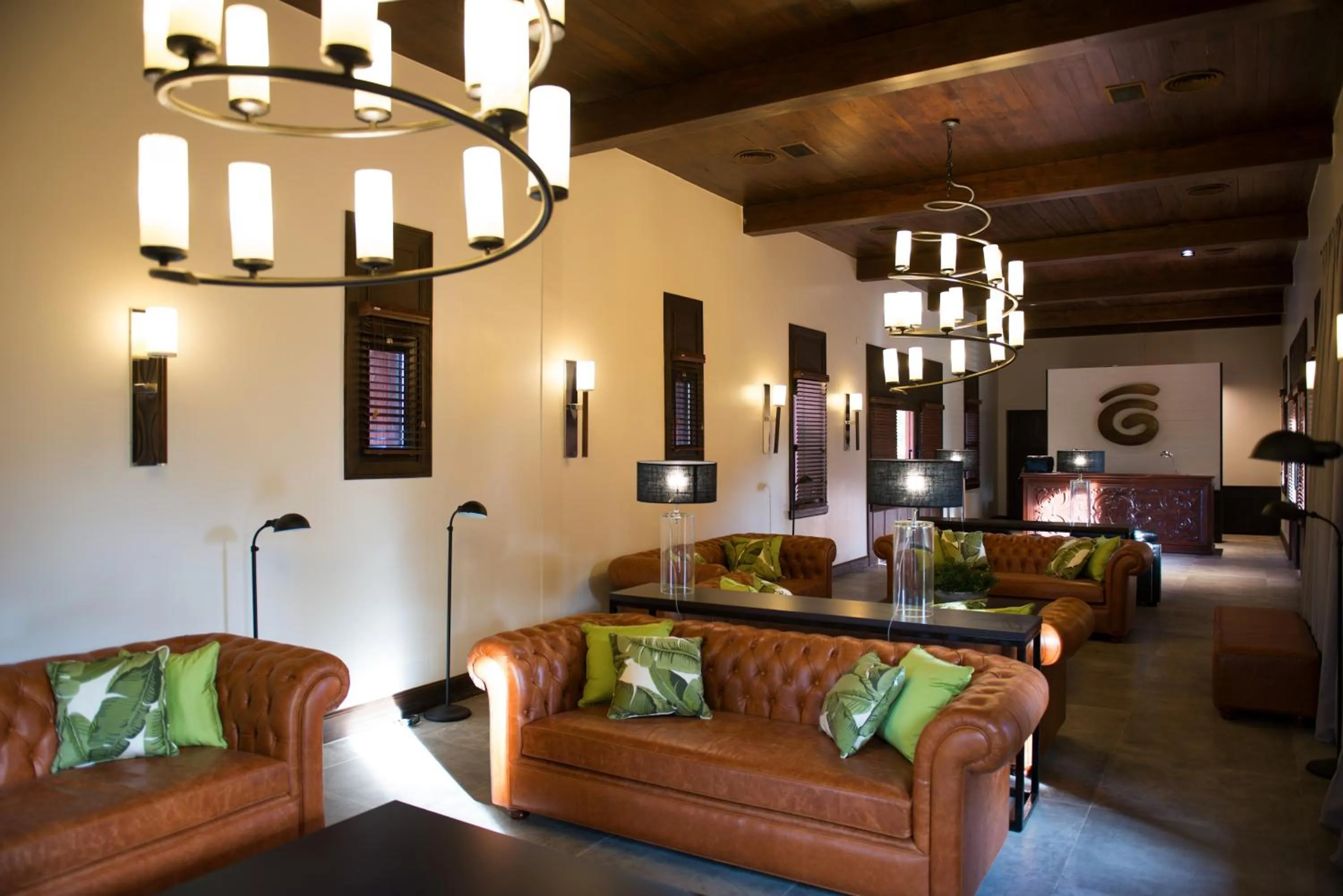 Lobby or reception in Hotel Guaminí Misión