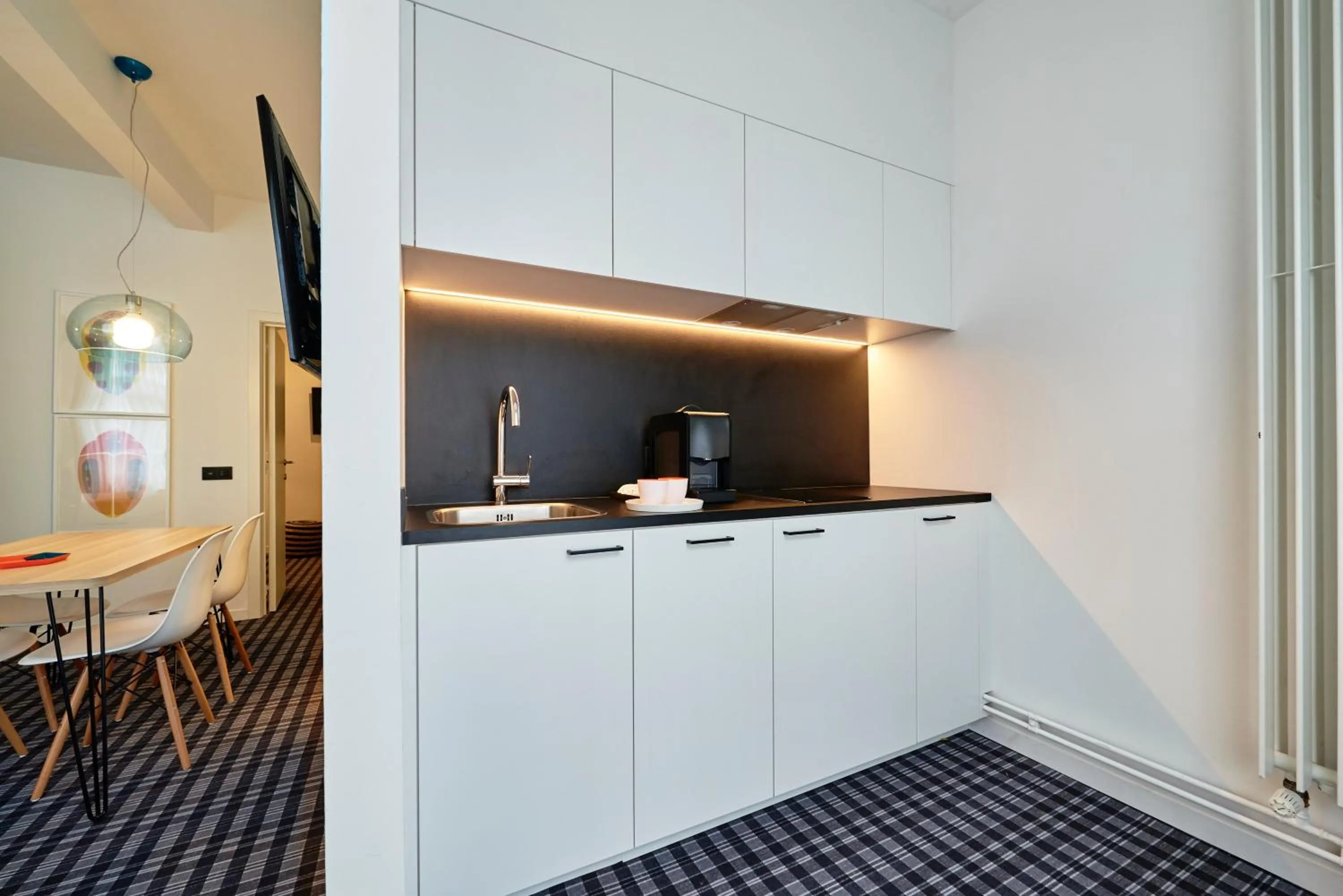 Kitchen or kitchenette in Leopold Hotel Ostend
