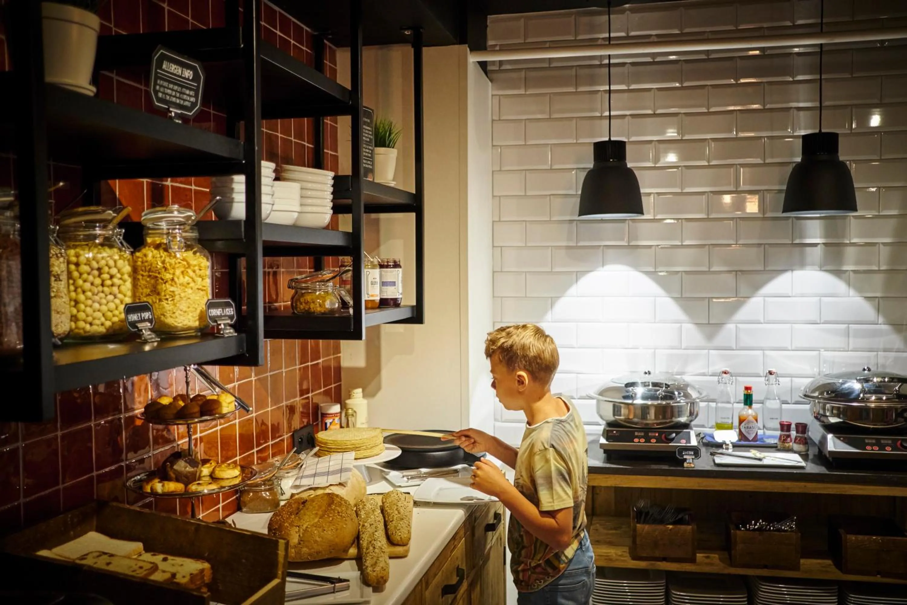 Buffet breakfast in Leopold Hotel Ostend