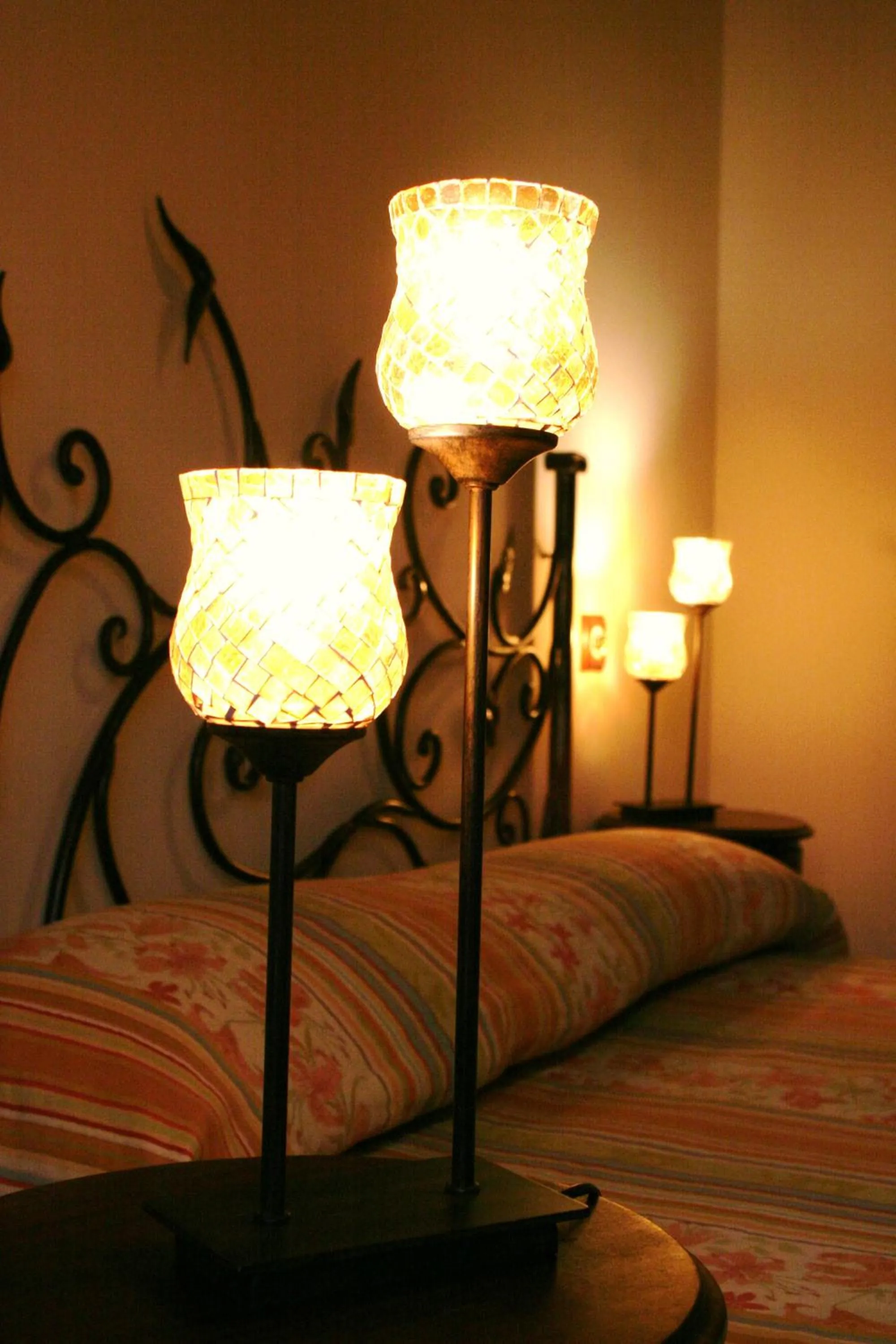 Decorative detail, Bed in Posada La Gatera