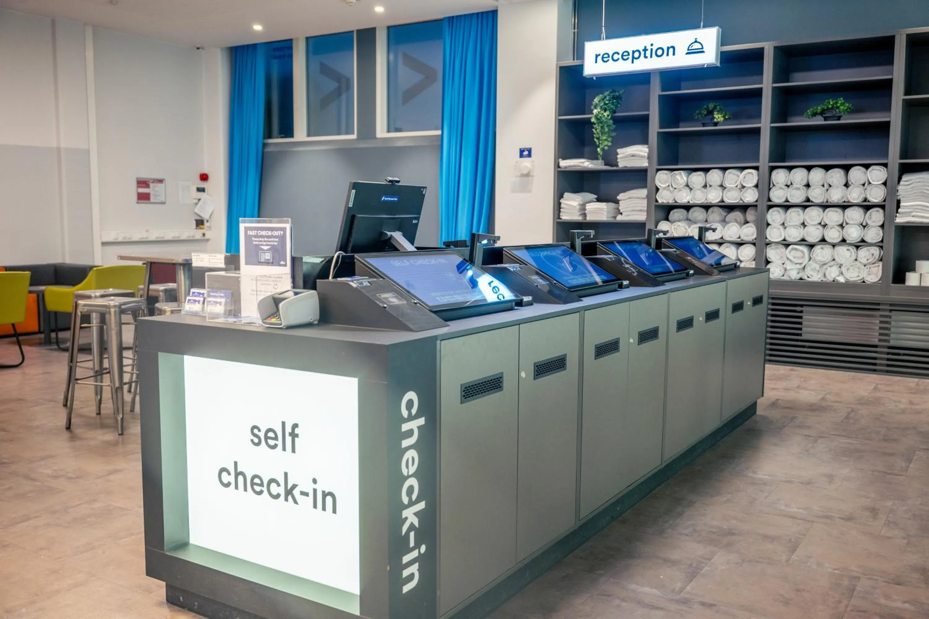 Lobby or reception in a&o Copenhagen Nørrebro