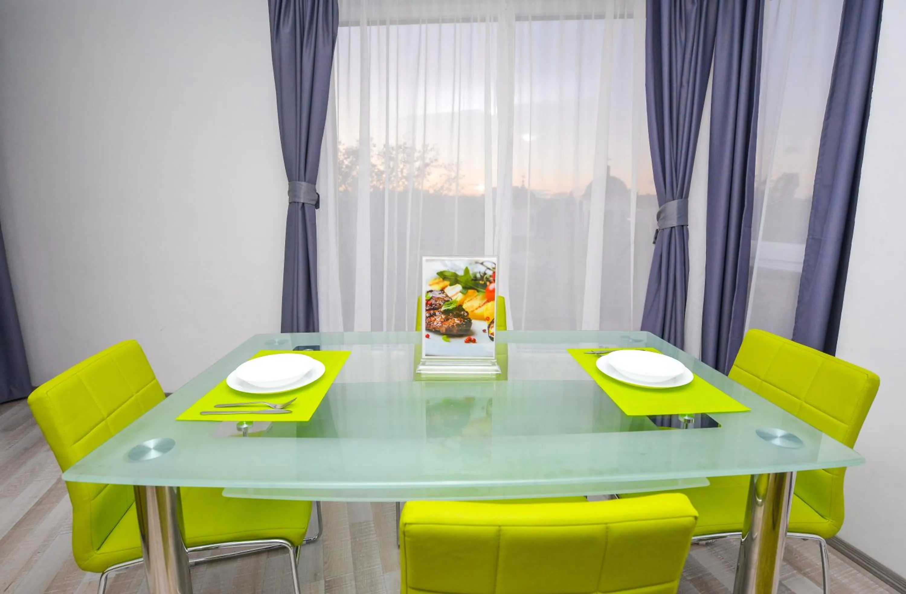 Dining area in Harmony Suites