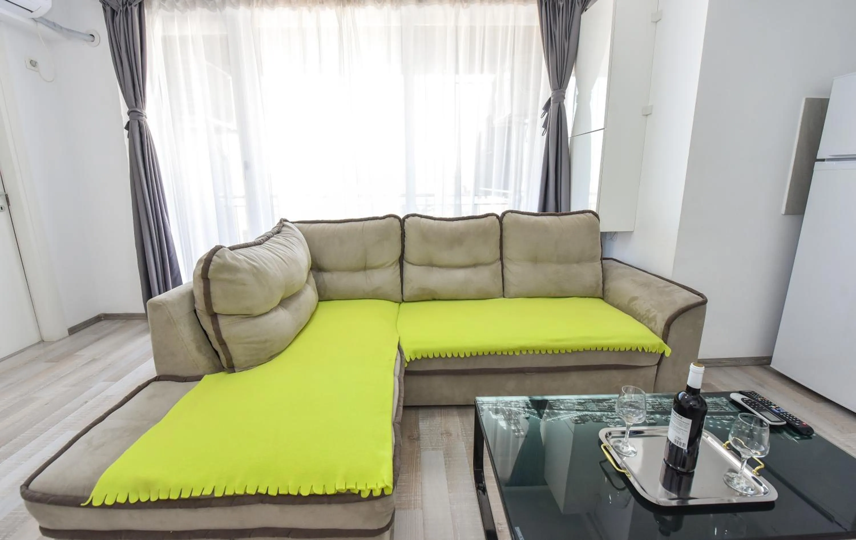 Living room in Harmony Suites