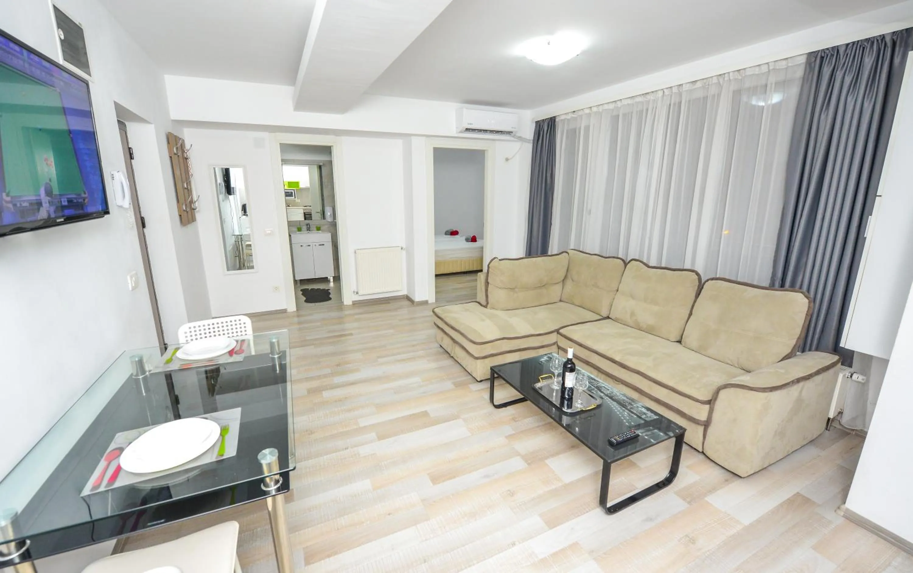 Living room in Harmony Suites