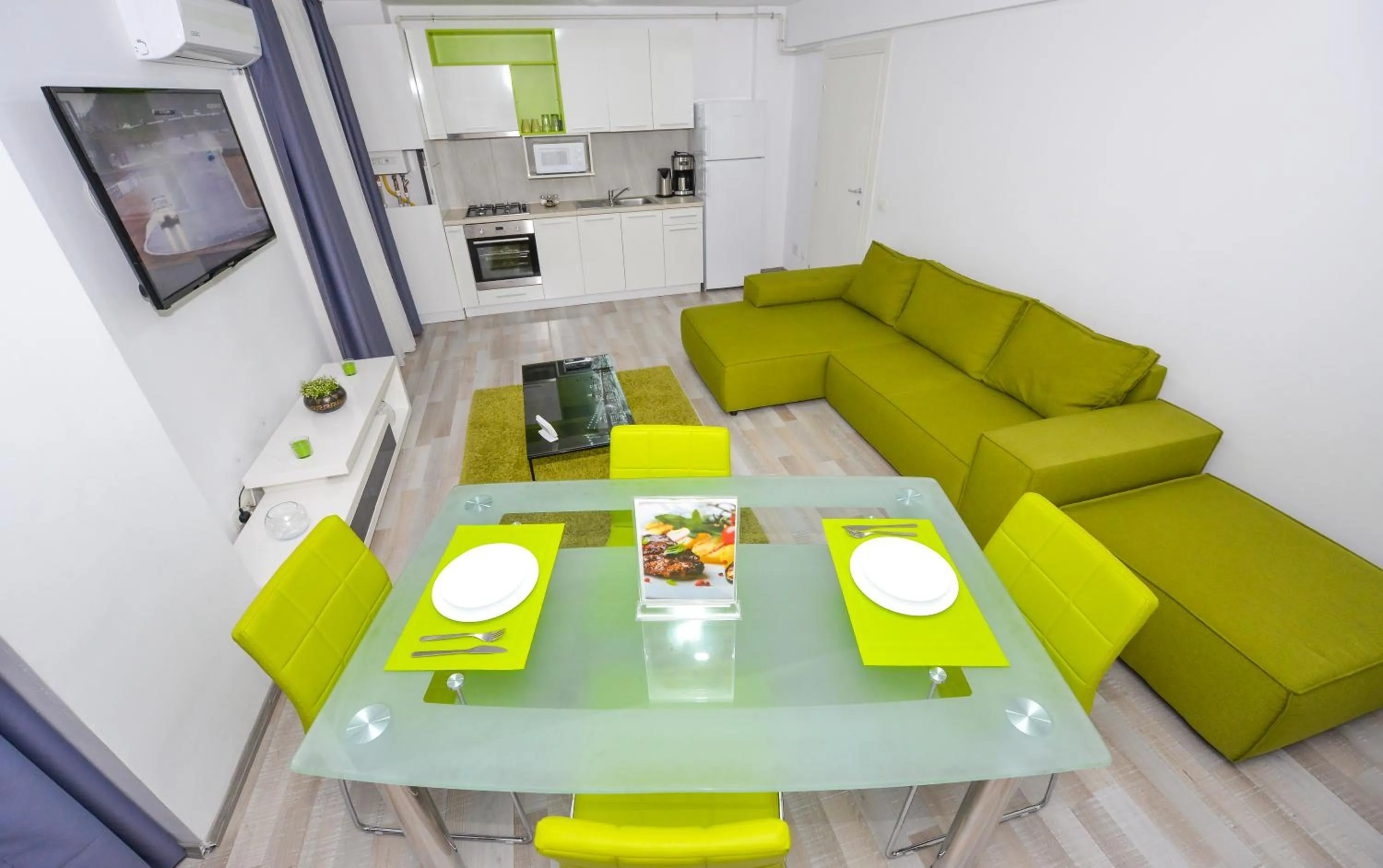 Living room in Harmony Suites