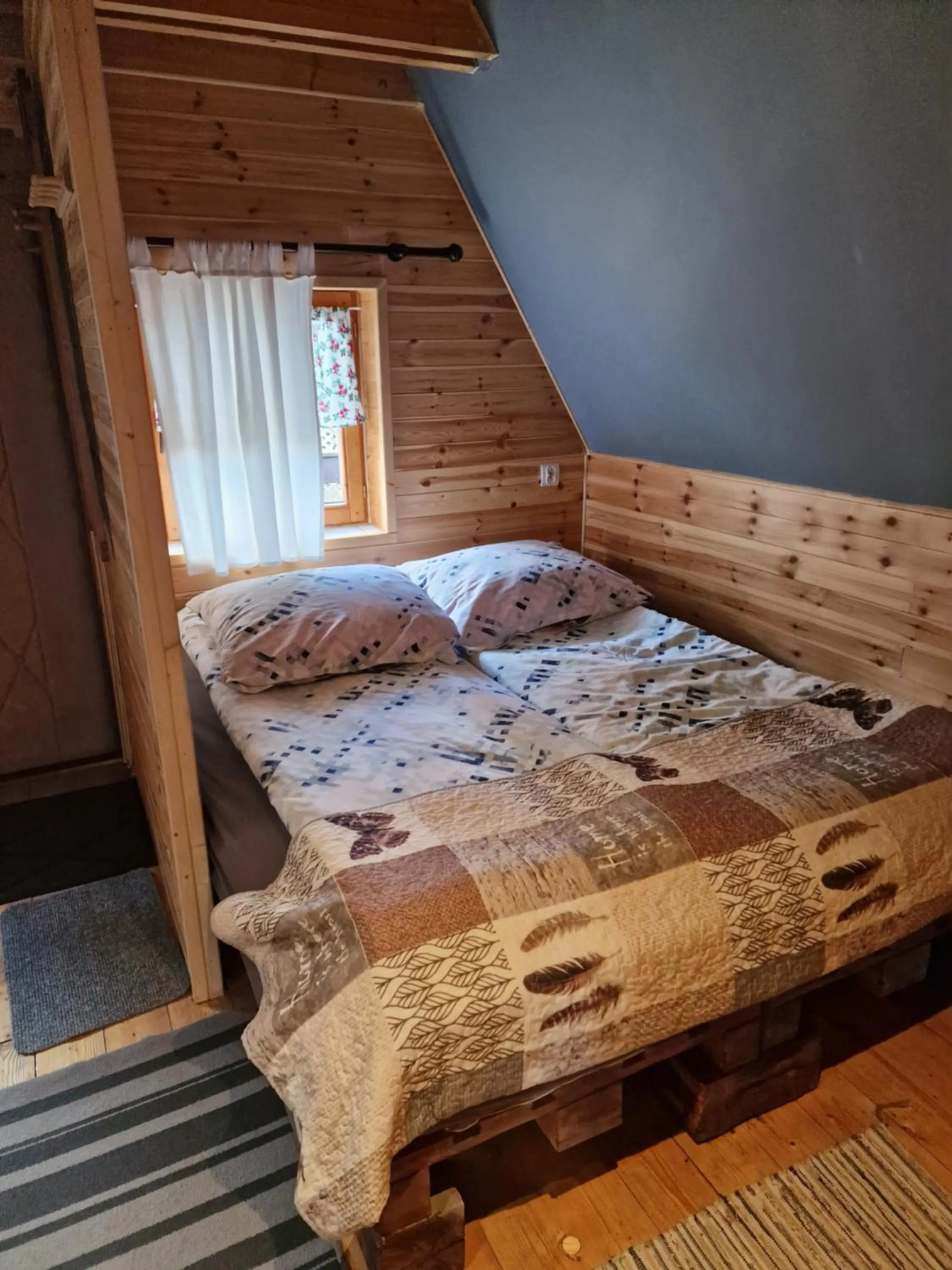 Bed in Pensjonat Gościniec Szczyrk , z sauną i jacuzzi