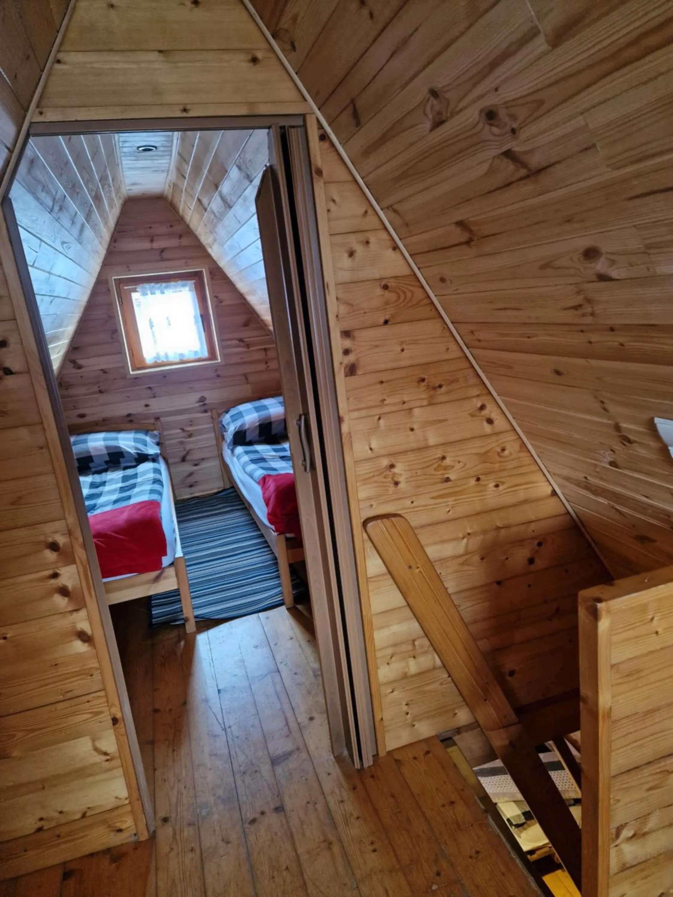Bed in Pensjonat Gościniec Szczyrk , z sauną i jacuzzi