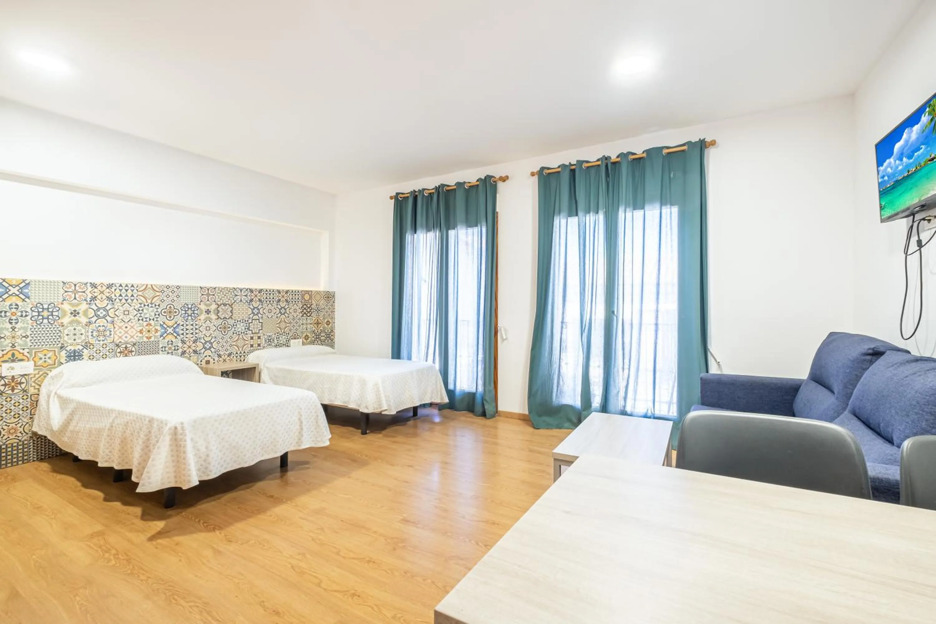 Bed in Apartamentos El Castell