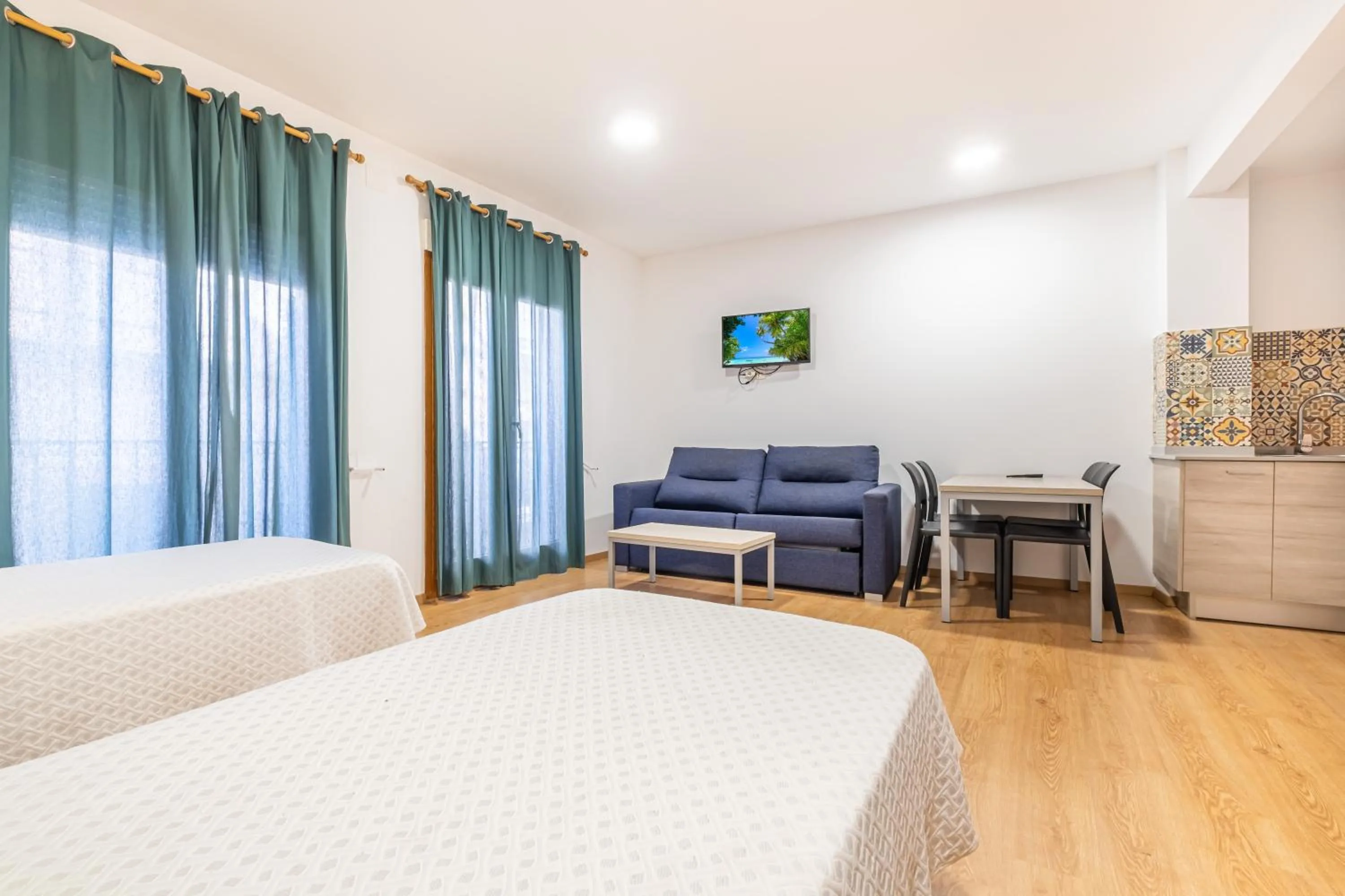 Bed in Apartamentos El Castell