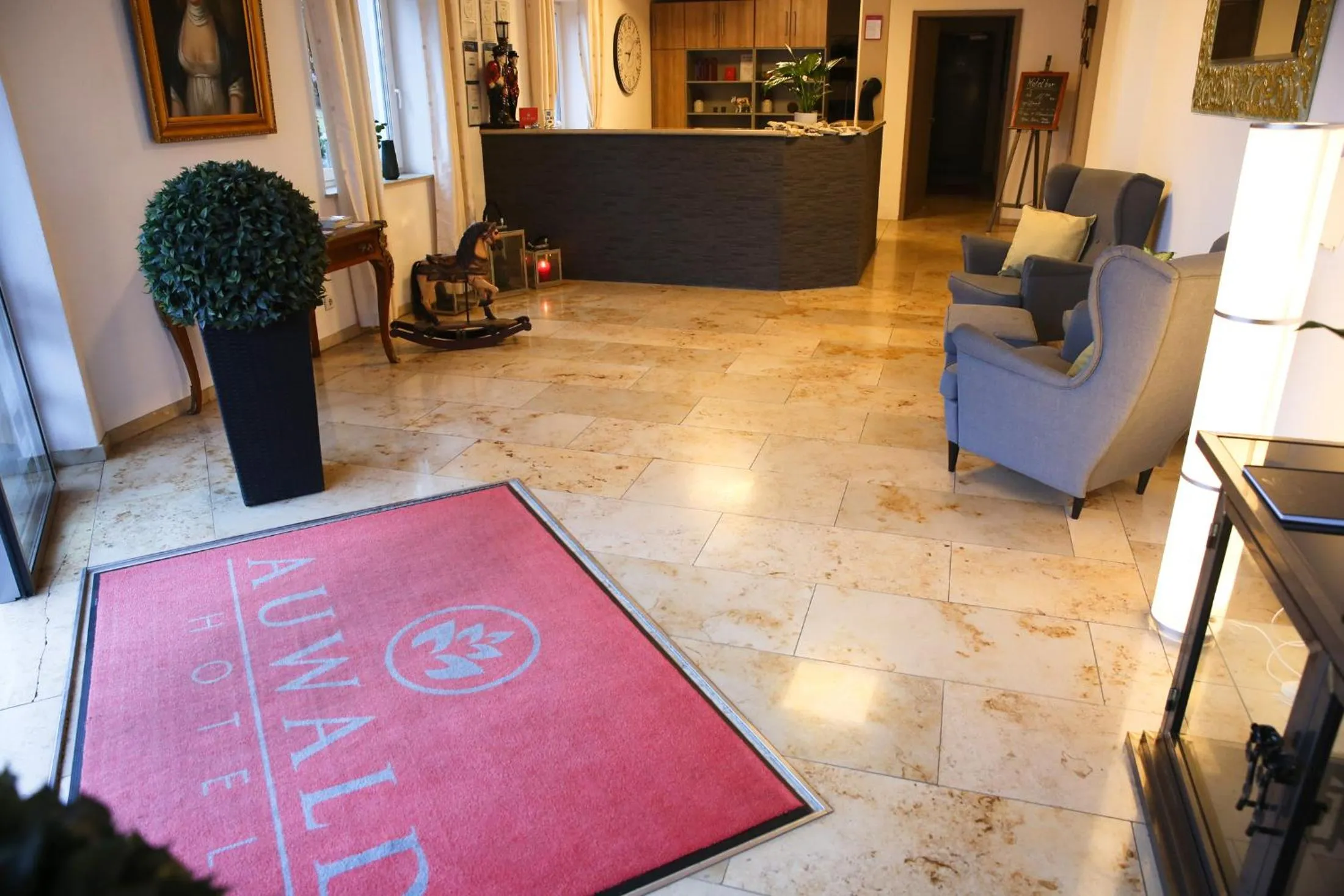 Lobby or reception in Auwald Hotel
