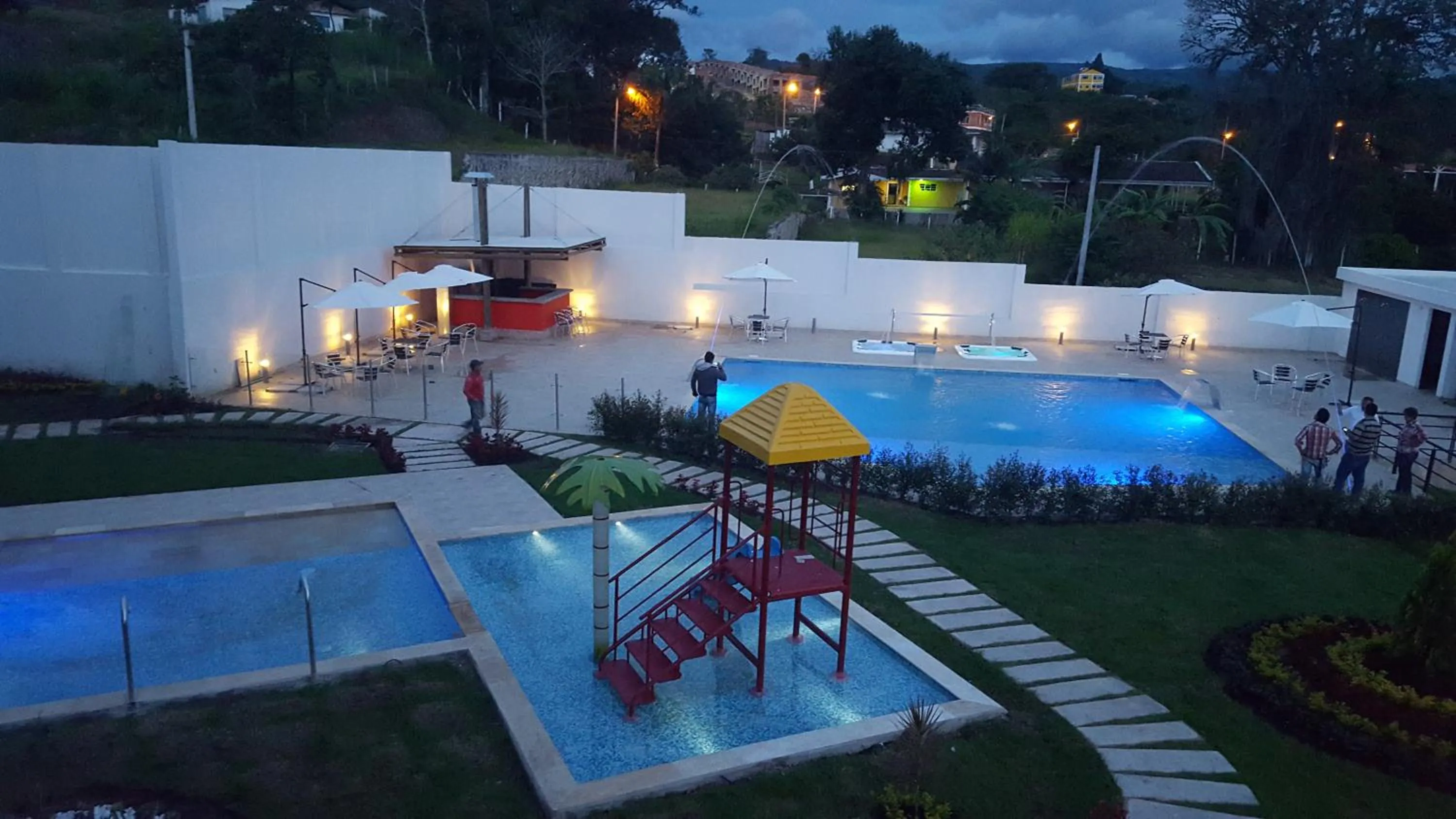 Patio in Hotel Palmeras De Luz