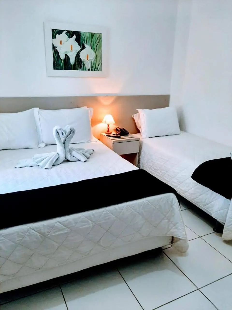 Bed in Pousada Normandy