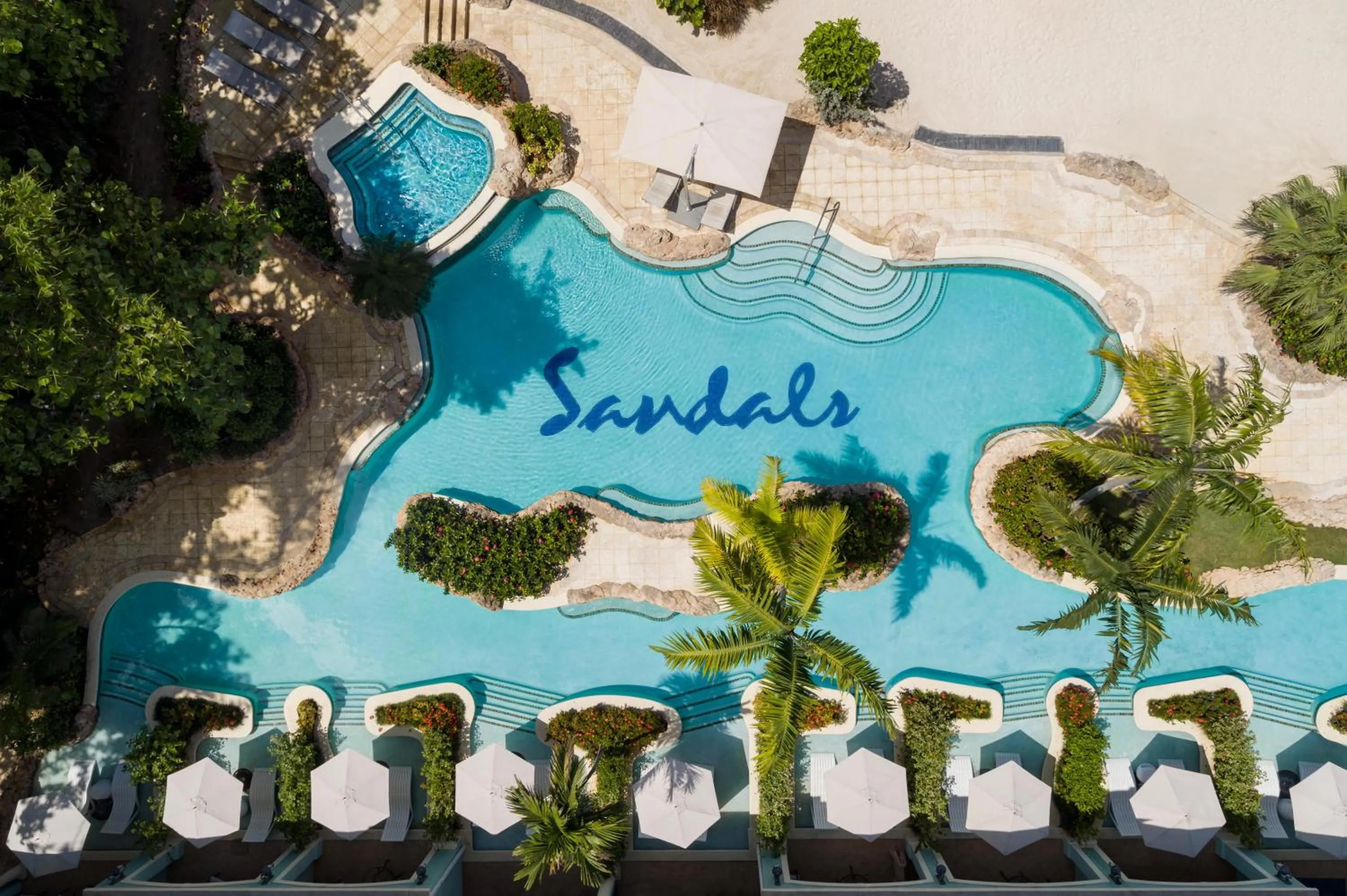 Swimming pool in Sandals Negril Beach All Inclusive Resort and Spa - Couples Only