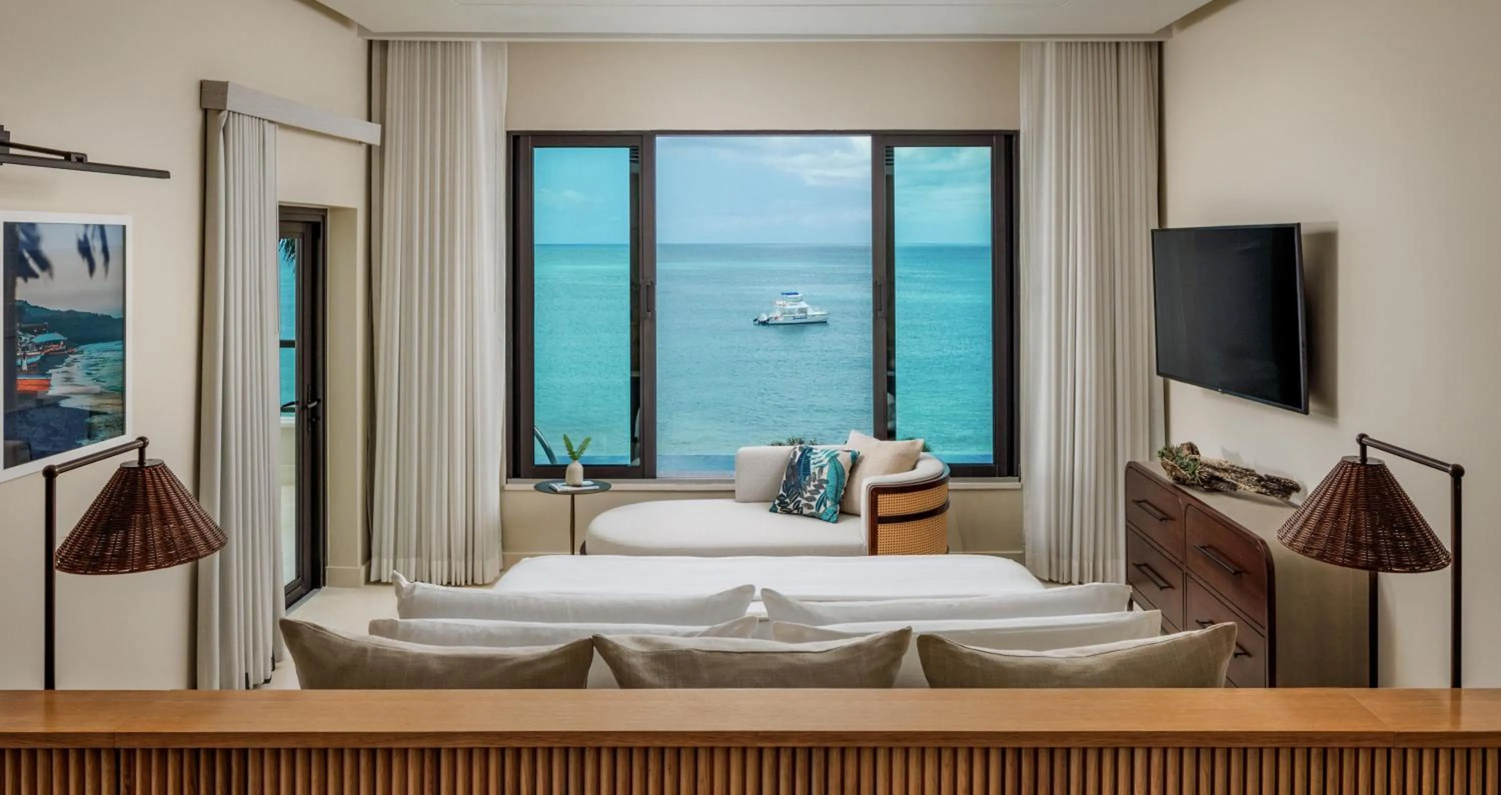 Bathroom, Bed in Sandals Negril Beach All Inclusive Resort and Spa - Couples Only