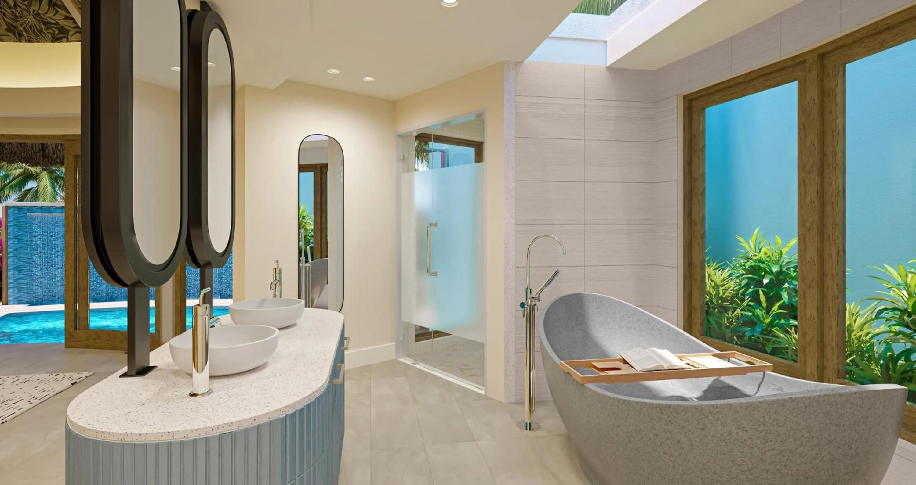 Bathroom in Sandals Regency La Toc All Inclusive Resort and Spa - Couples Only