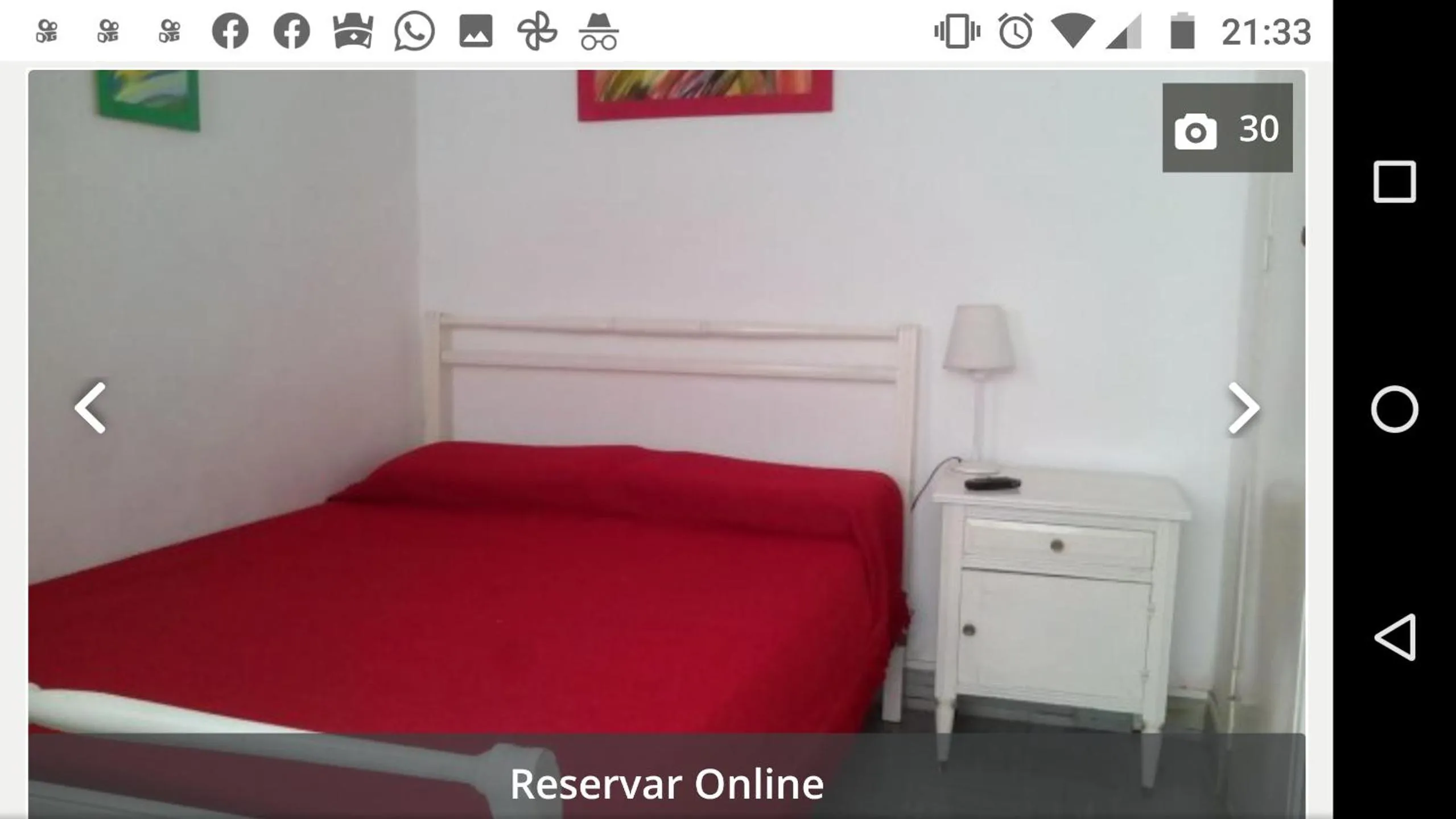 Bed in Hostería Almirante Brown