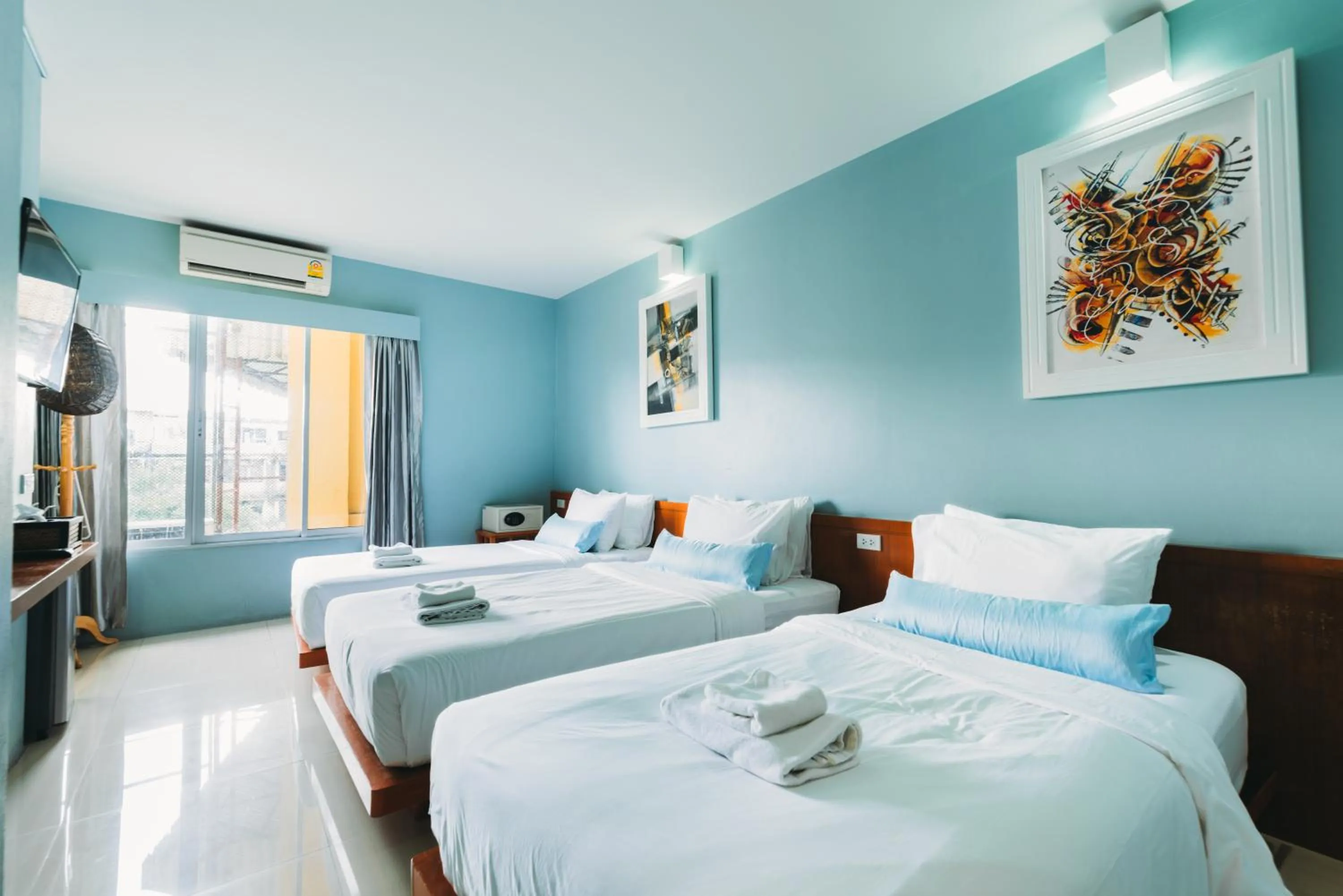 Bed in Villa Cha-Cha Khaosan Rambuttri