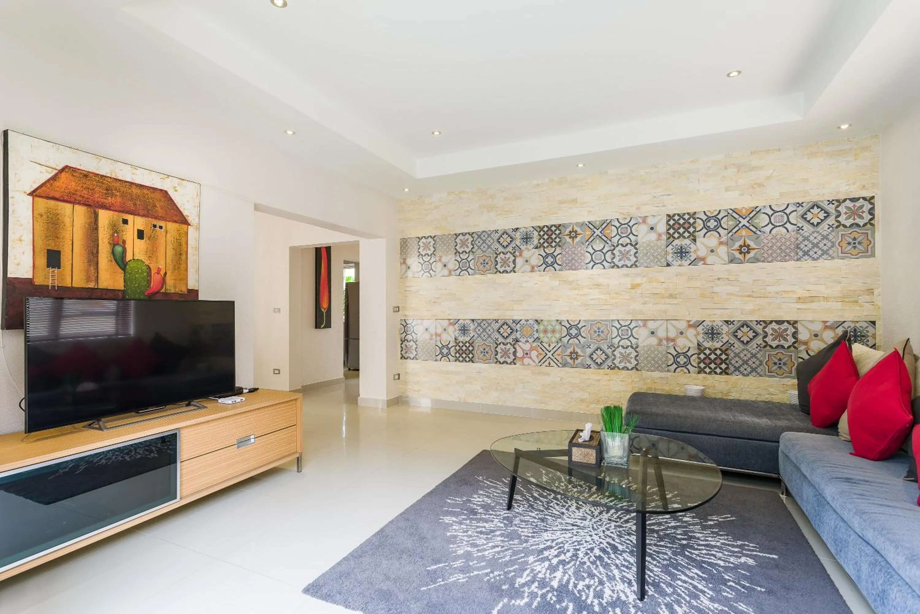 Living room in Luxury Pool Villa 3BR 6-8 persons