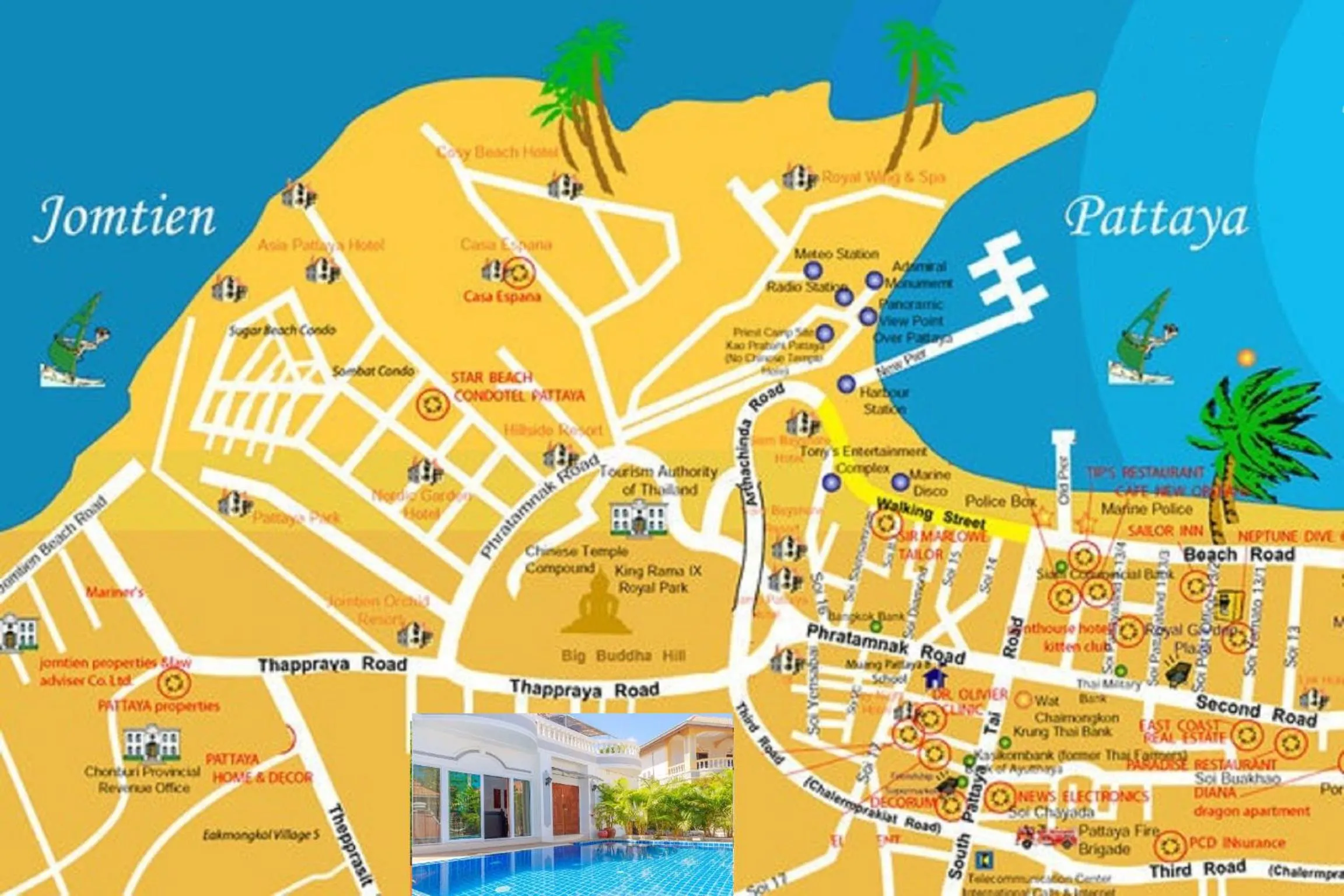 RATANA VILLA - PATTAYA HOLIDAY HOUSE WALKING STREET 7 bedrooms