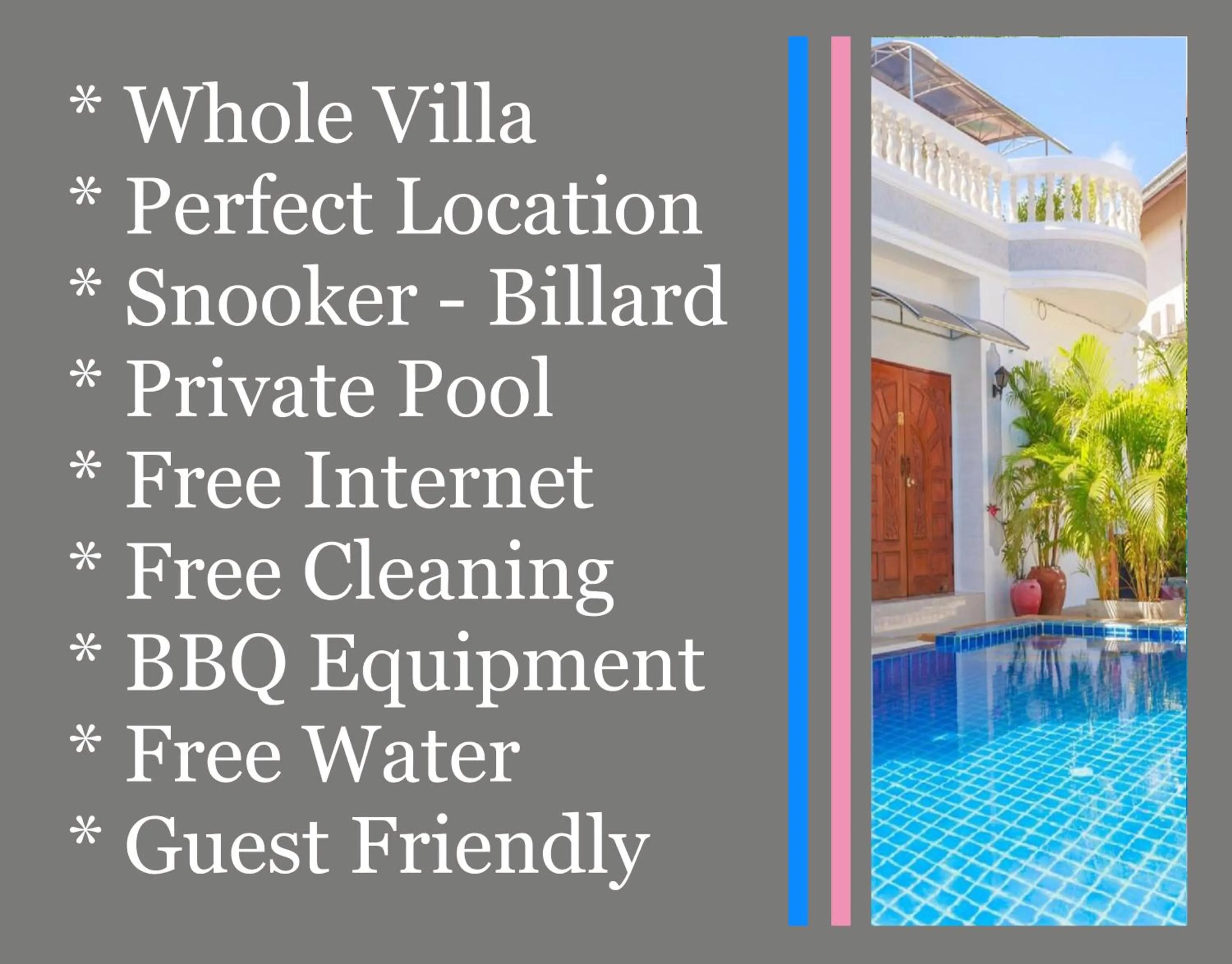 RATANA VILLA - PATTAYA HOLIDAY HOUSE WALKING STREET 7 bedrooms