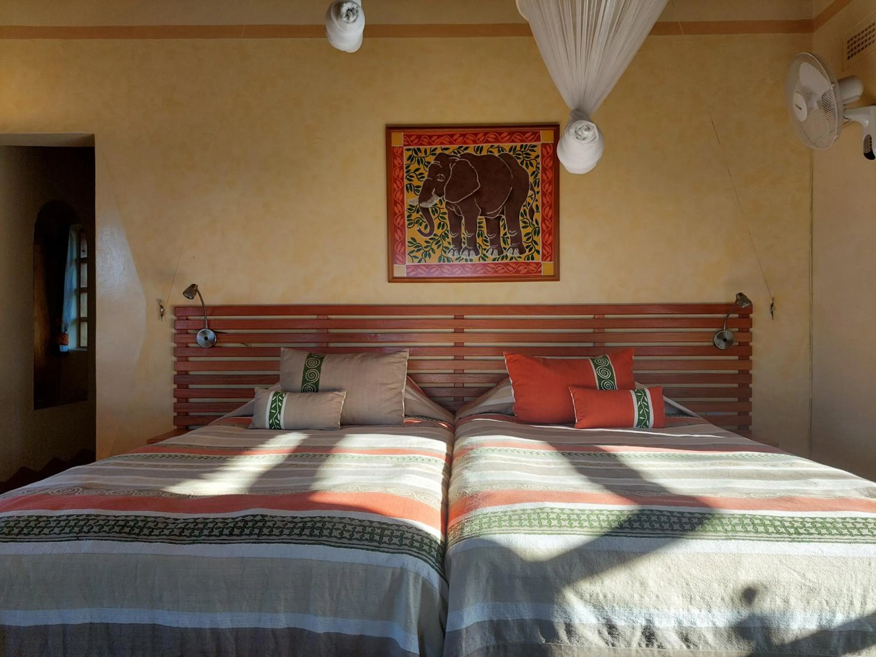 Bed in Musangano Lodge