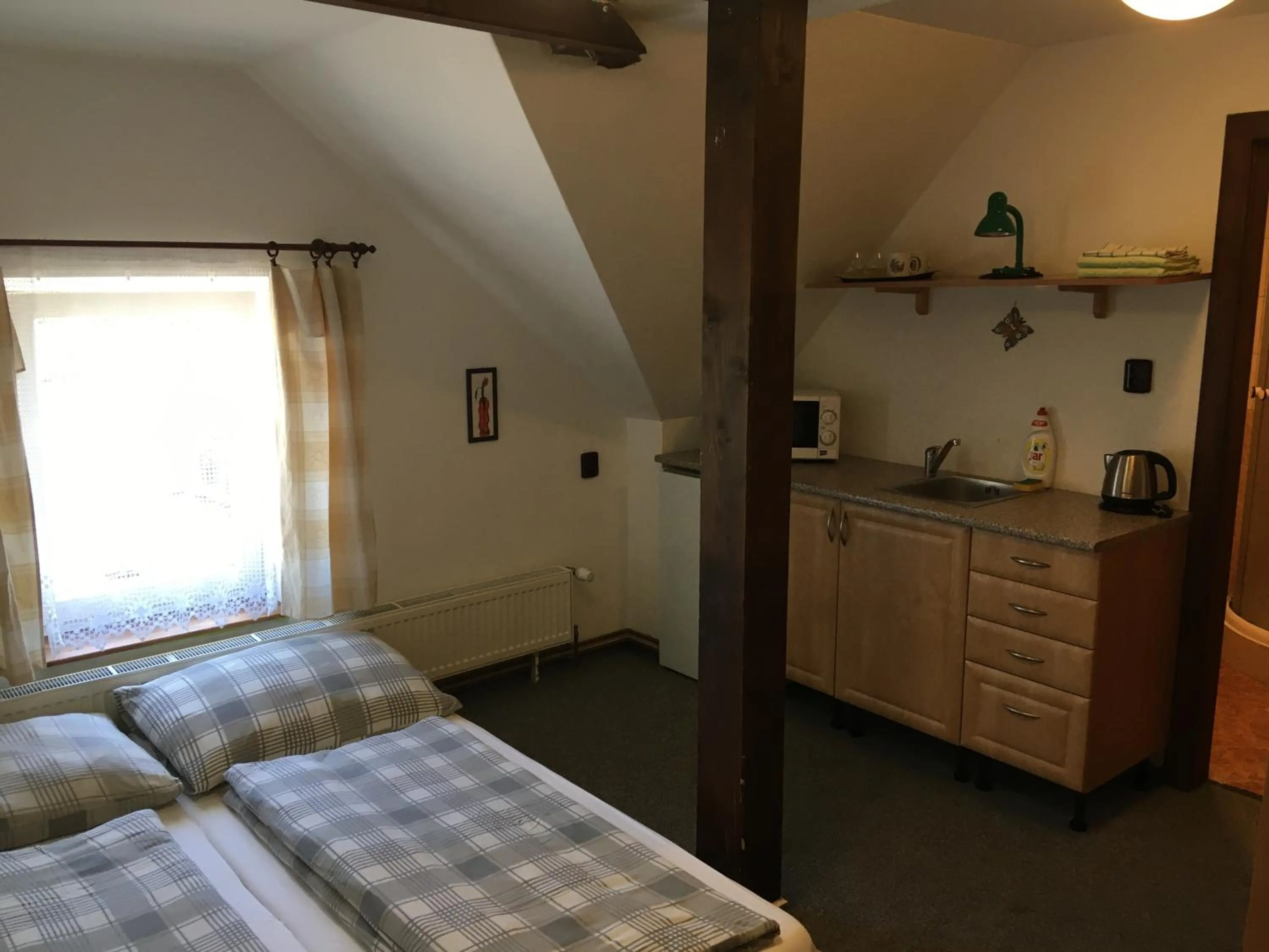 Photo of the whole room, Bed in Penzion "V Zelený"