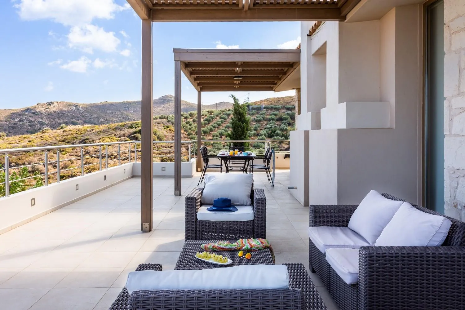 Balcony/Terrace in Luxury Villa Hara with private pool