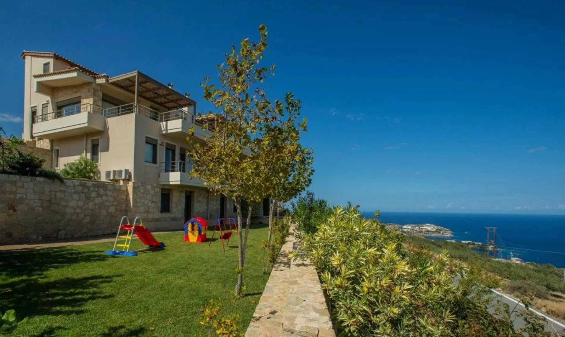 Children play ground in Luxury Villa Hara with private pool