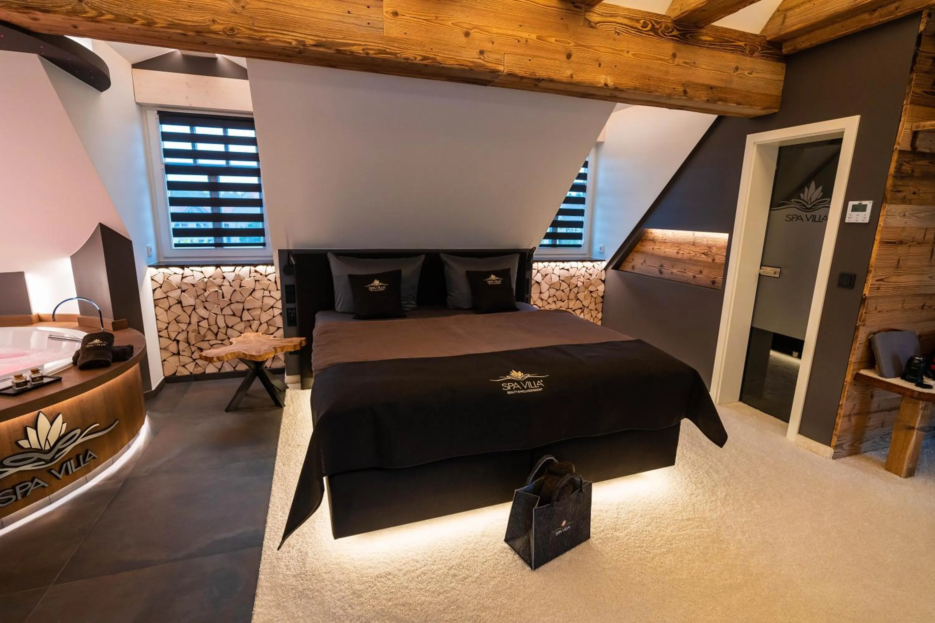 Bed in Hotel SPA VILLA Beauty & Wellness Resort