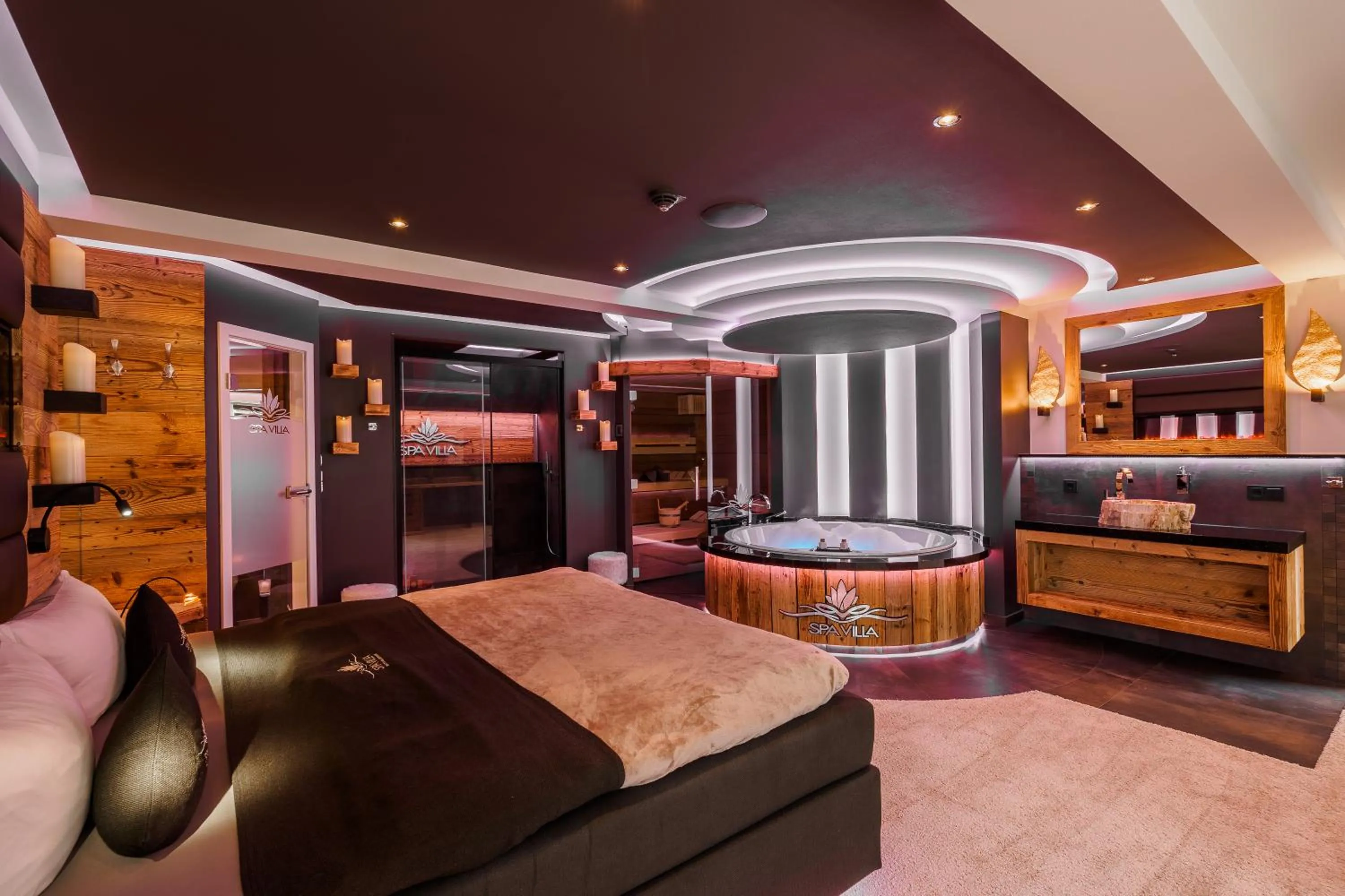 Bed in Hotel SPA VILLA Beauty & Wellness Resort