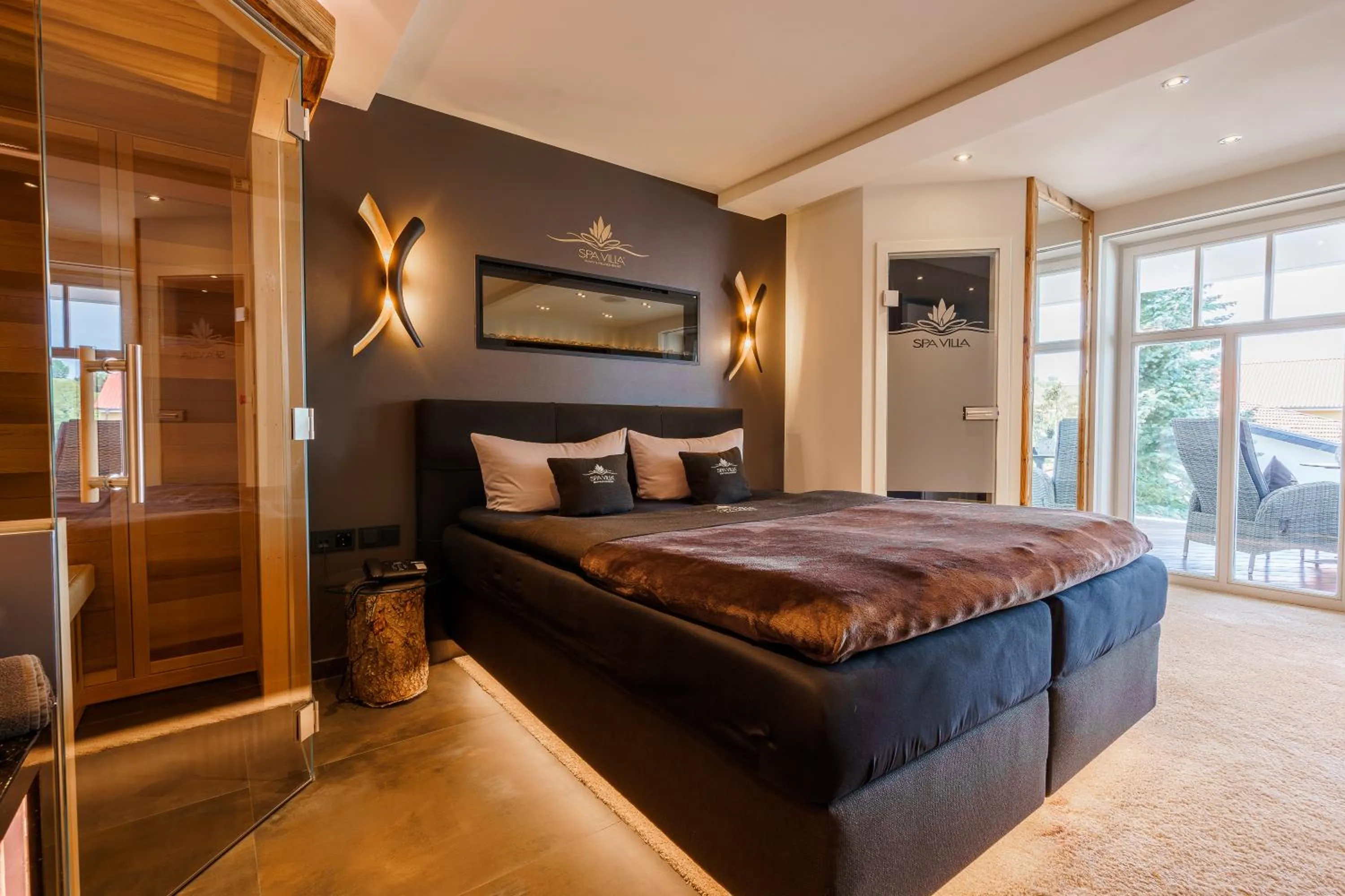 Bed in Hotel SPA VILLA Beauty & Wellness Resort