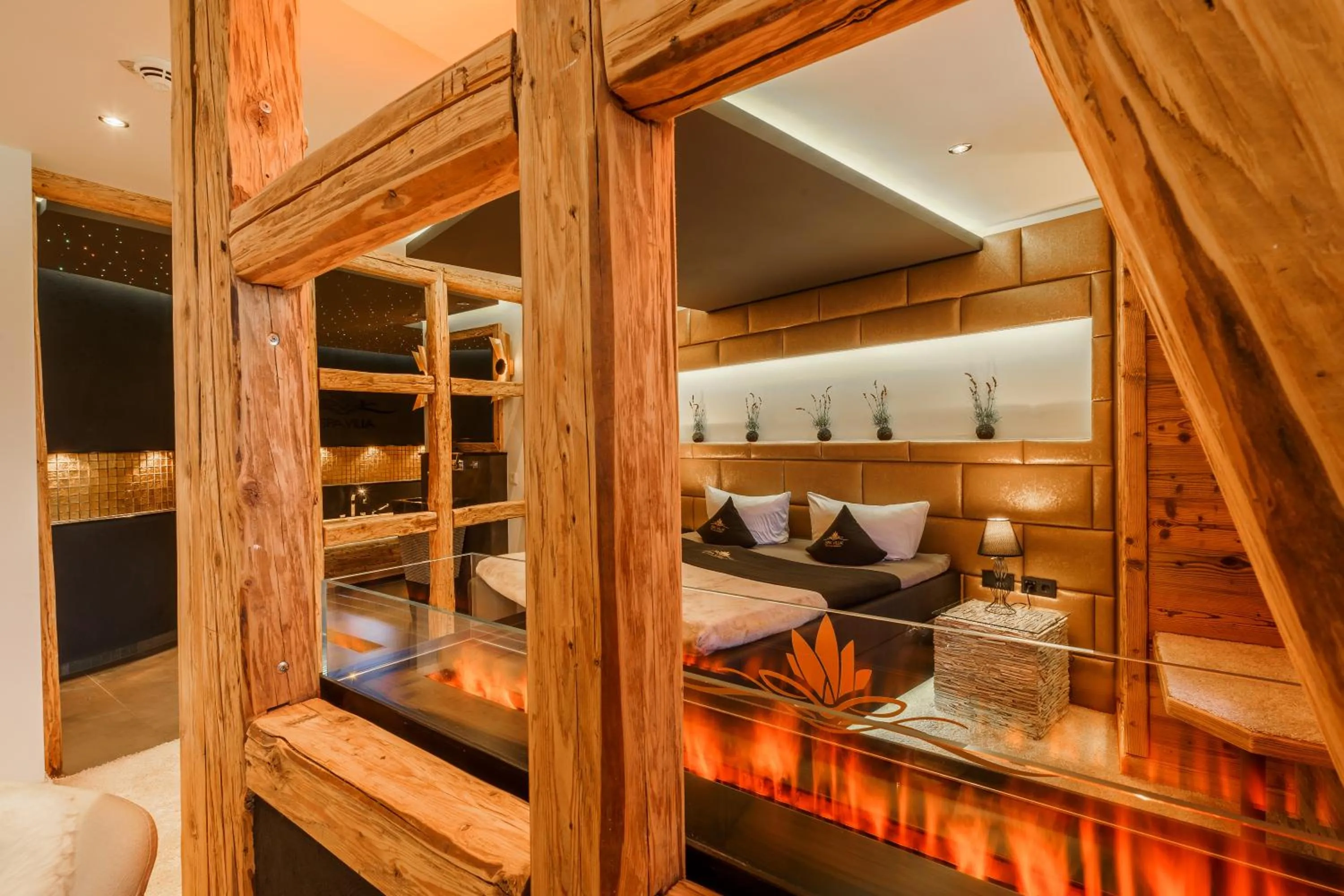 Bed in Hotel SPA VILLA Beauty & Wellness Resort