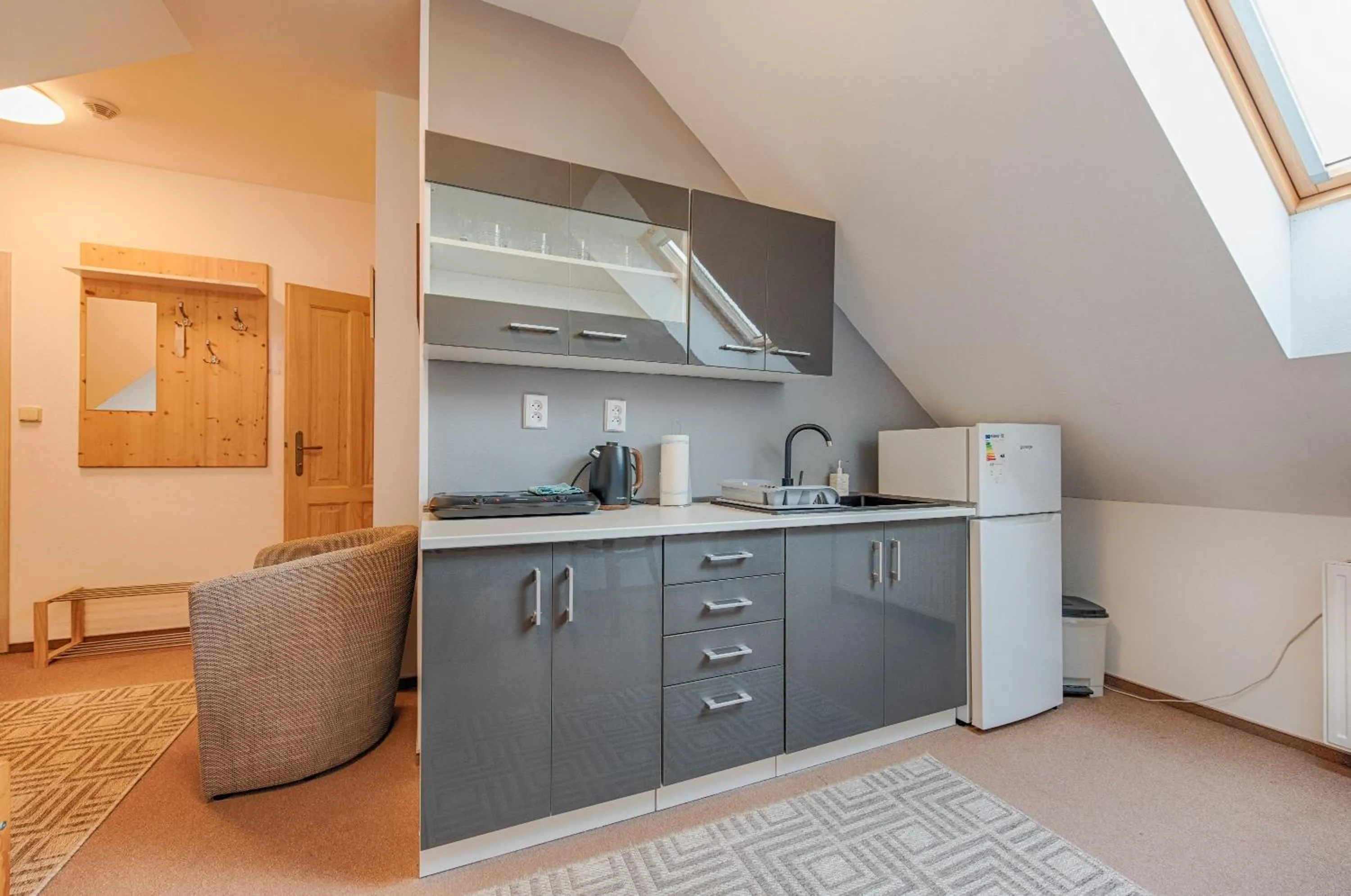Kitchen or kitchenette in Penzion Vila Machů