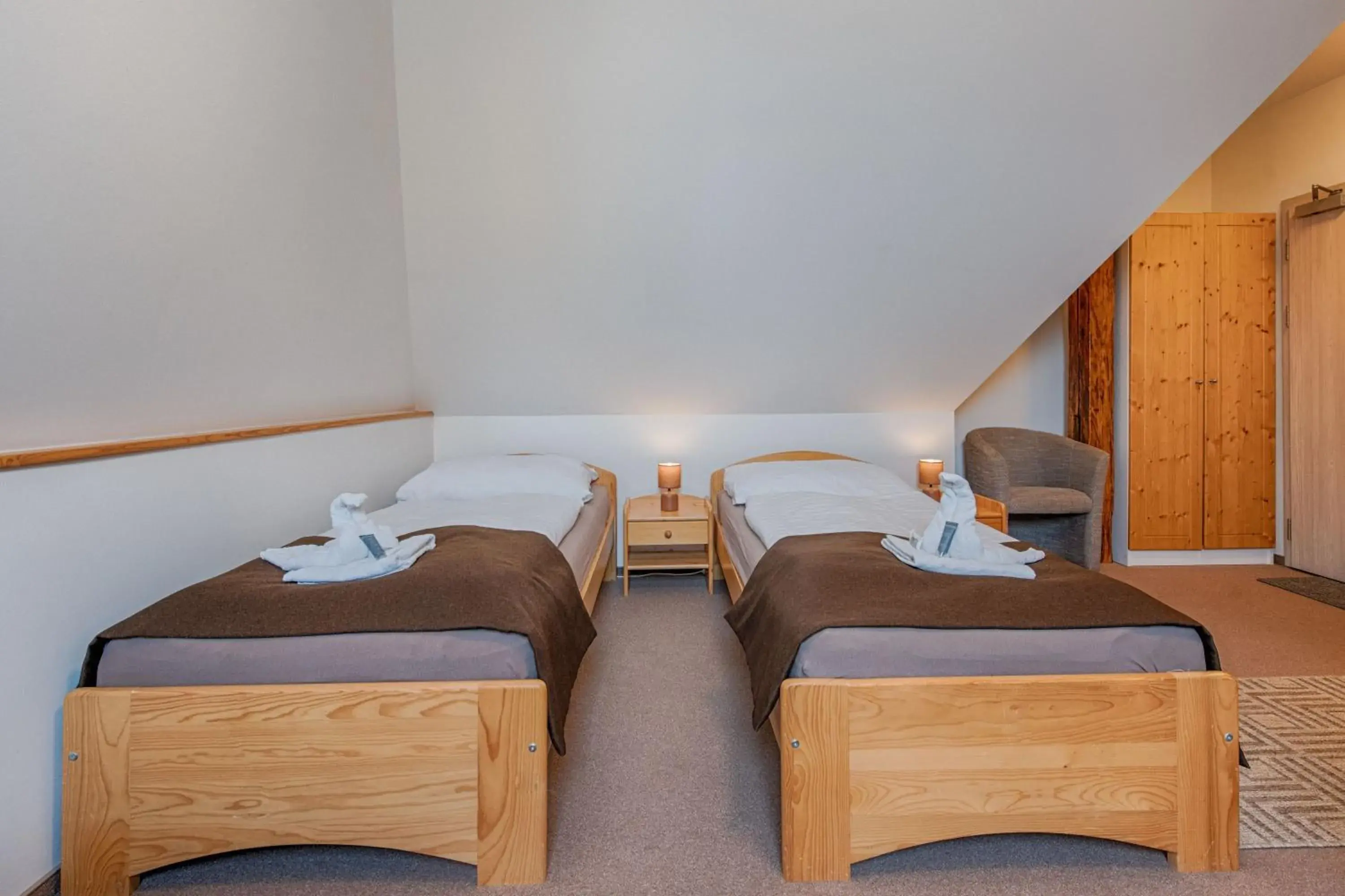 Twin Room with Private Bathroom in Penzion Vila Machů Twin Room with Private Bathroom in Penzion Vila Machů