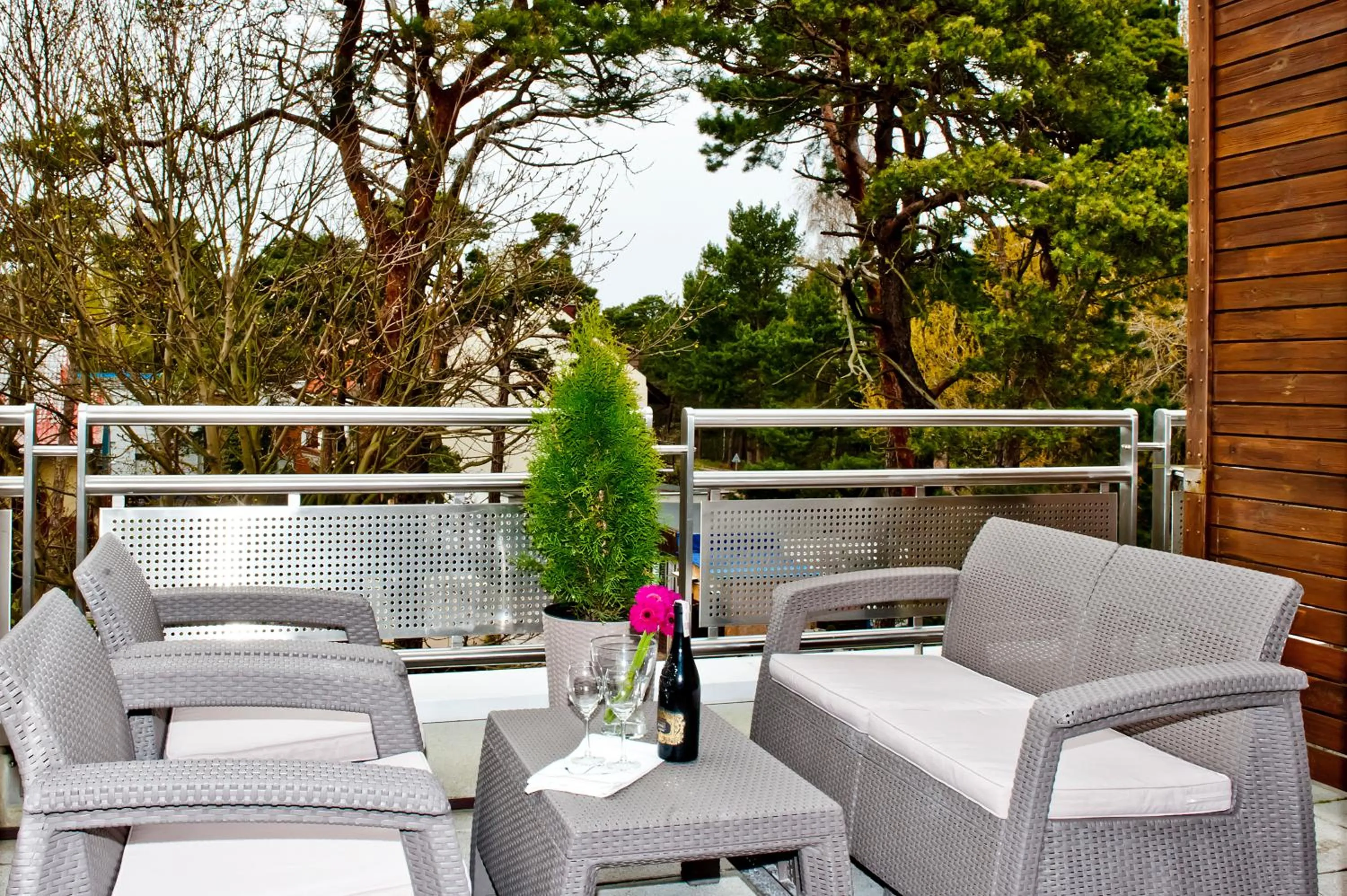 Balcony/Terrace in Międzymorze BlueApart Jurata