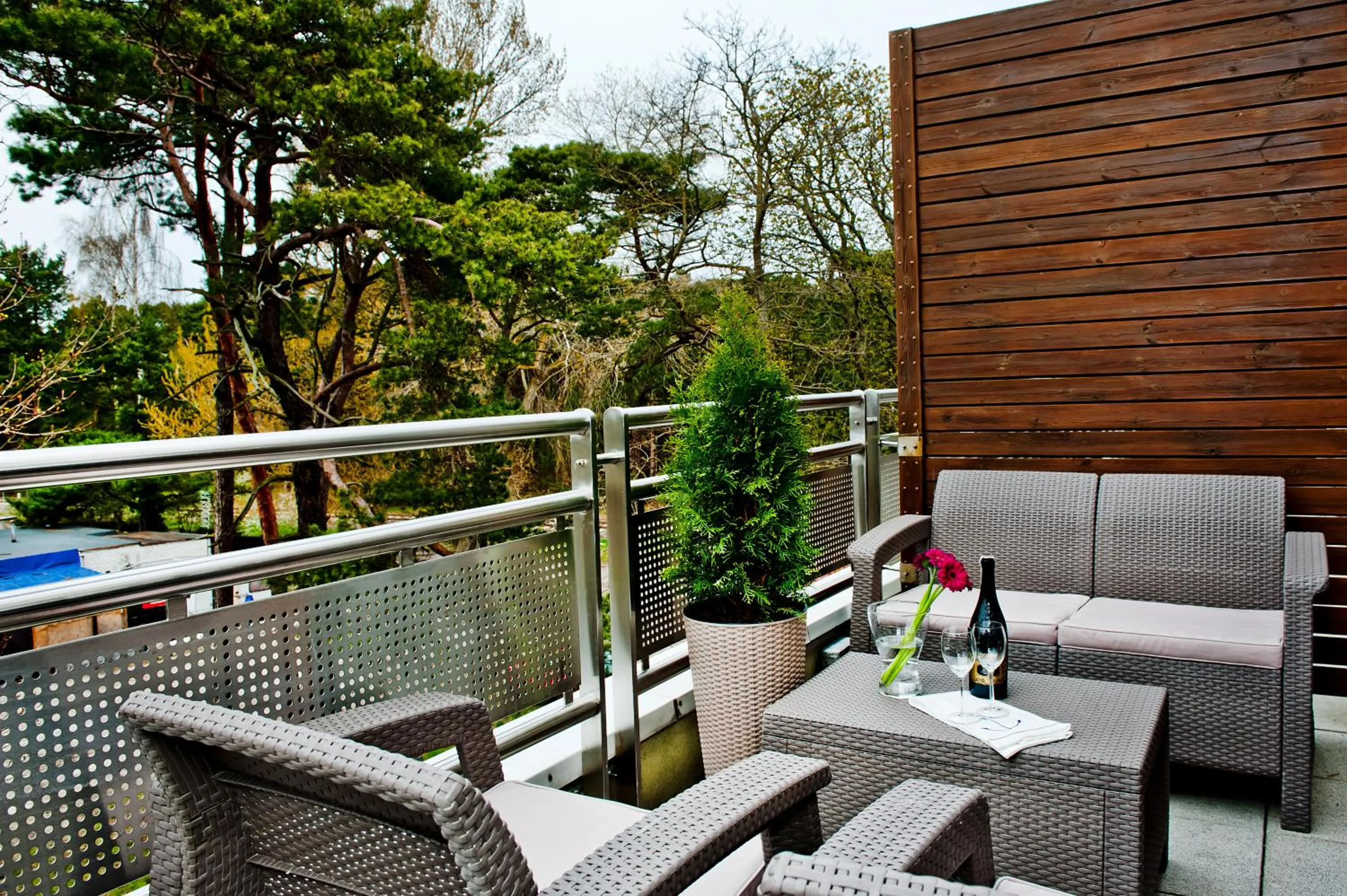 Balcony/Terrace in Międzymorze BlueApart Jurata