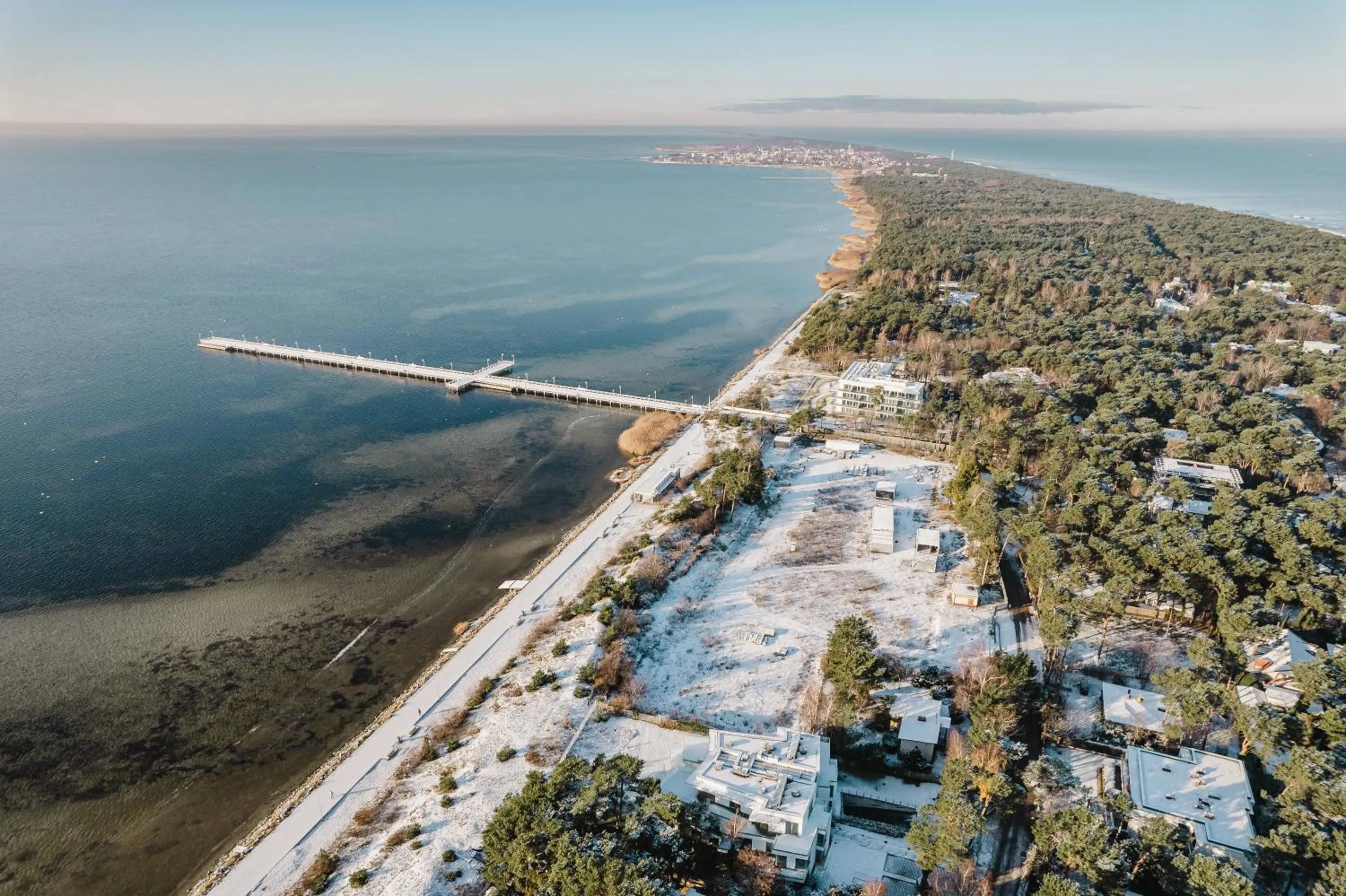 Bird's eye view in Międzymorze BlueApart Jurata