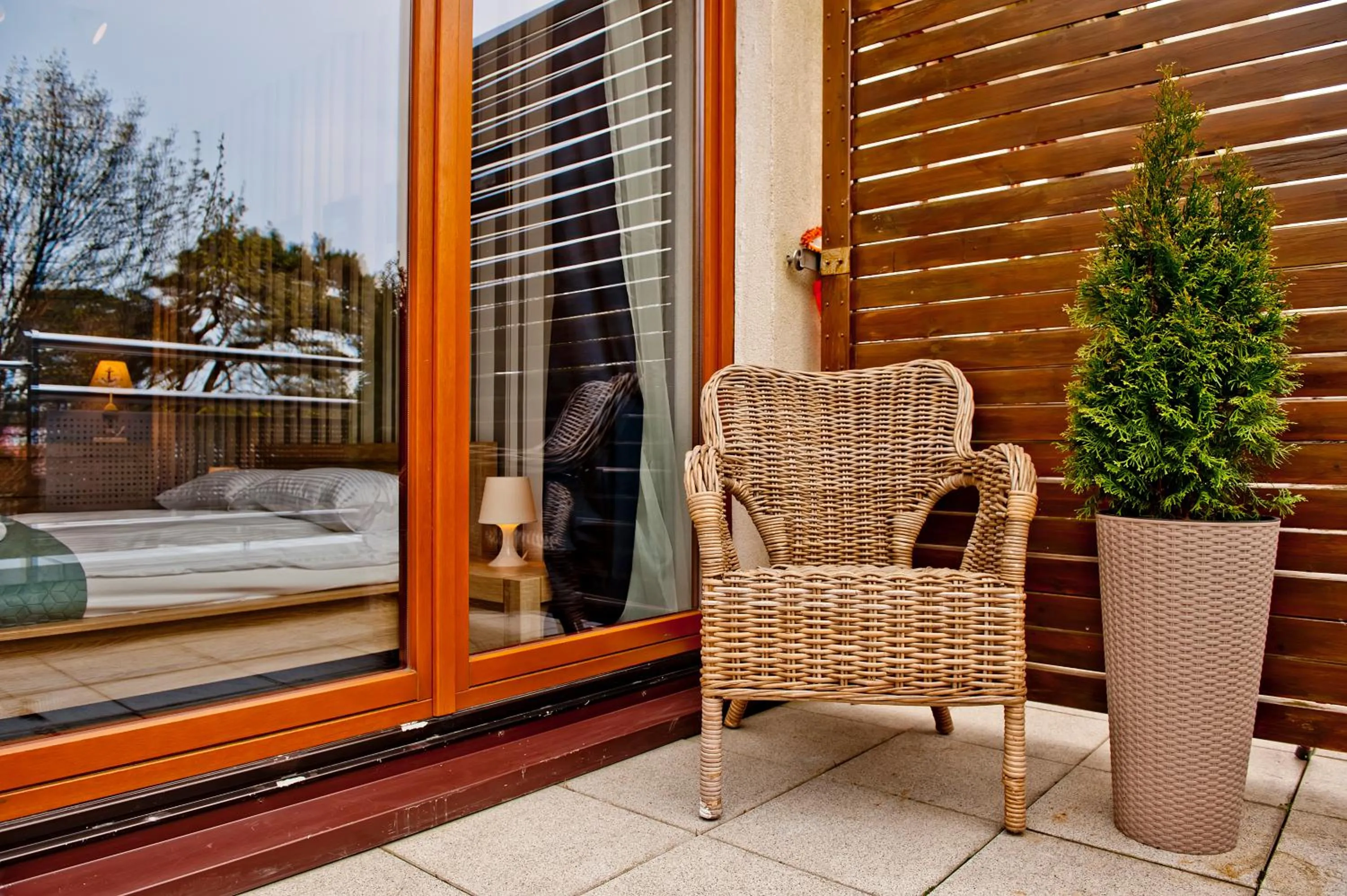 Balcony/Terrace in Międzymorze BlueApart Jurata