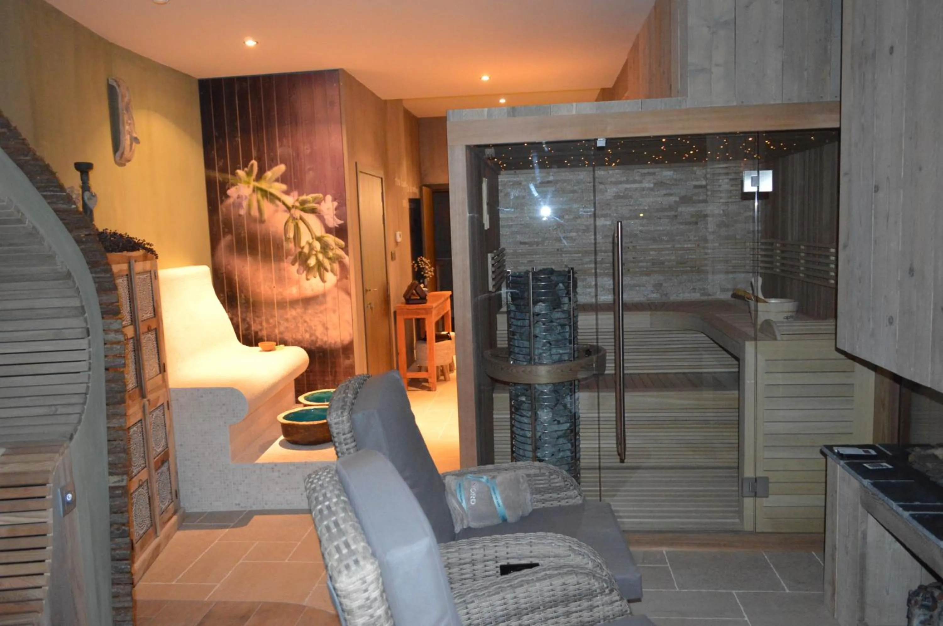 Sauna in Relax B&B Lavendine Pure