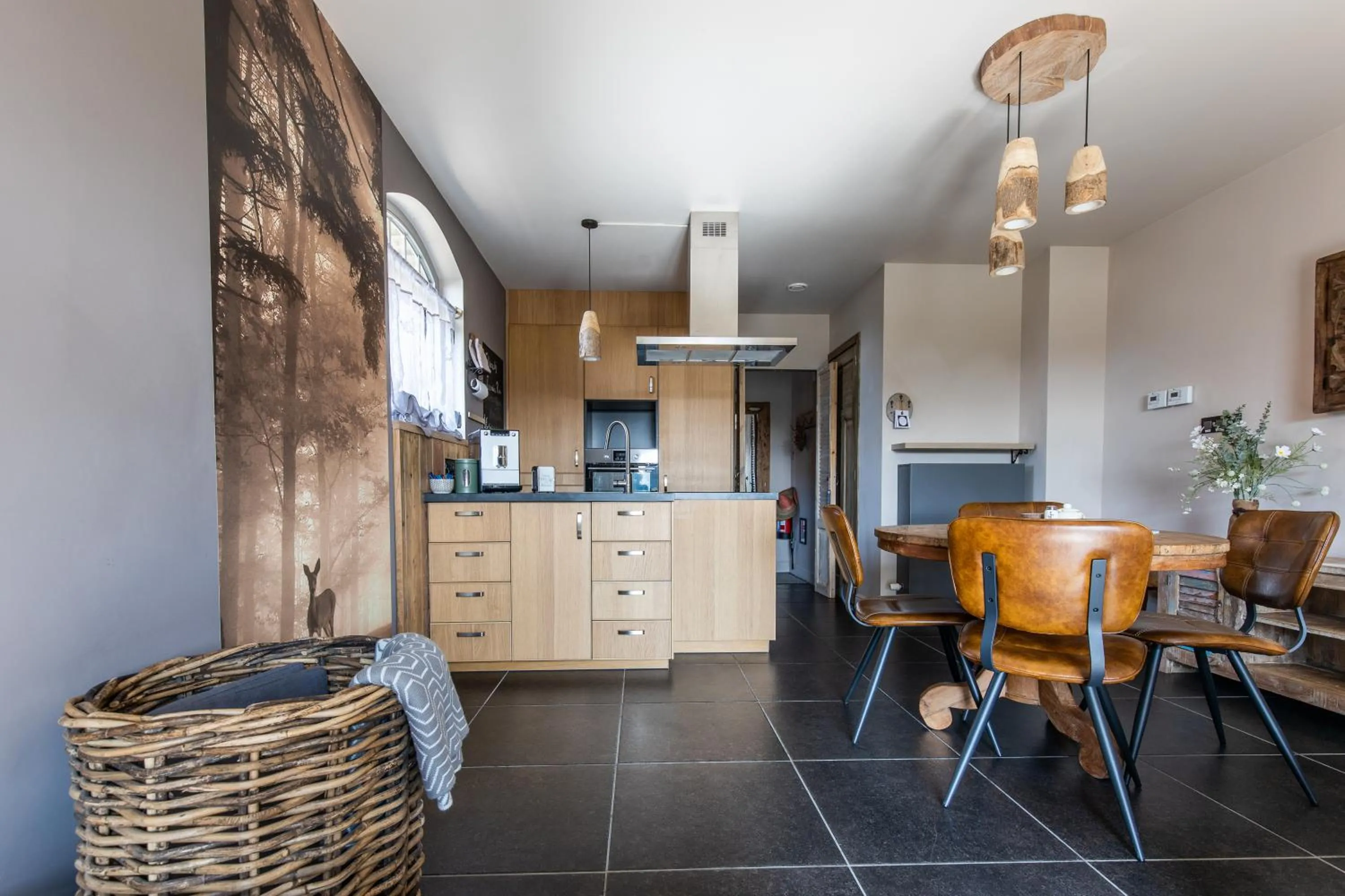 Kitchen or kitchenette in Relax B&B Lavendine Pure